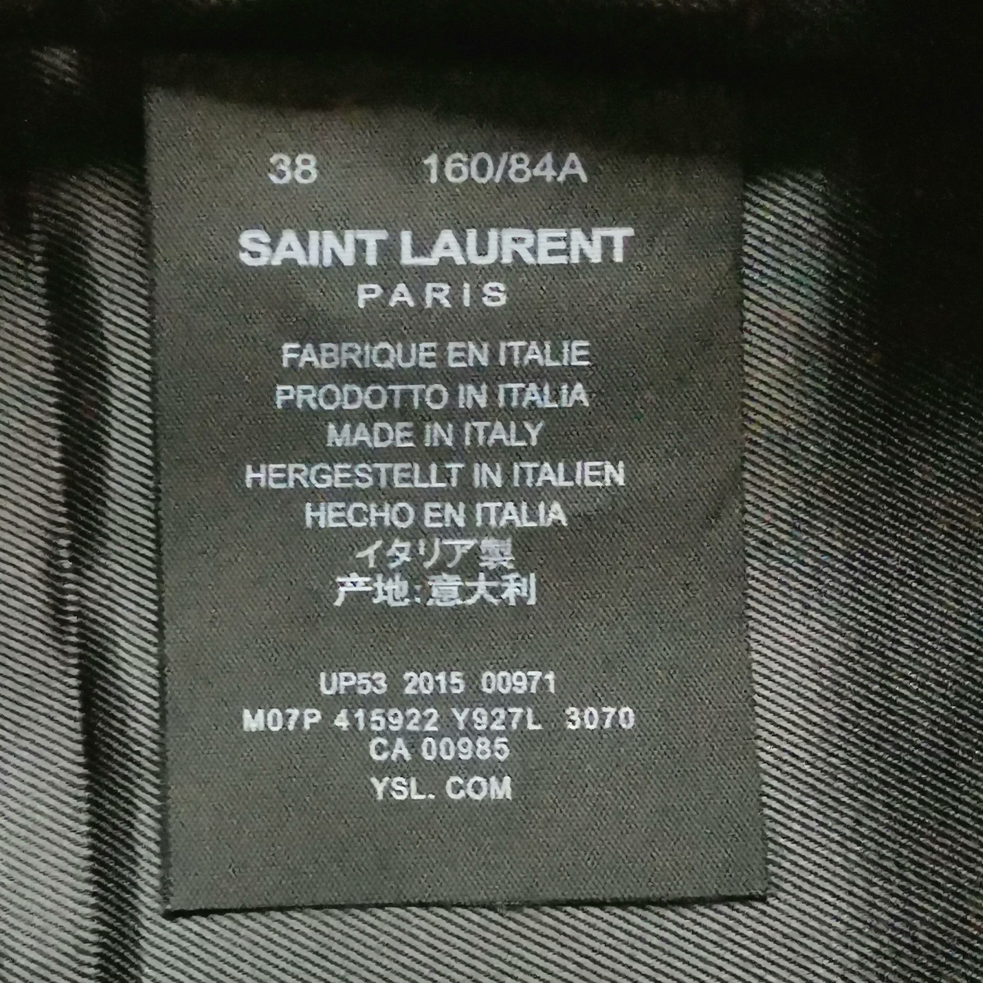 Saint Laurent Paris YSL Black Biker Leather Jacket Size S / US 4 / IT 40 - 7 Thumbnail