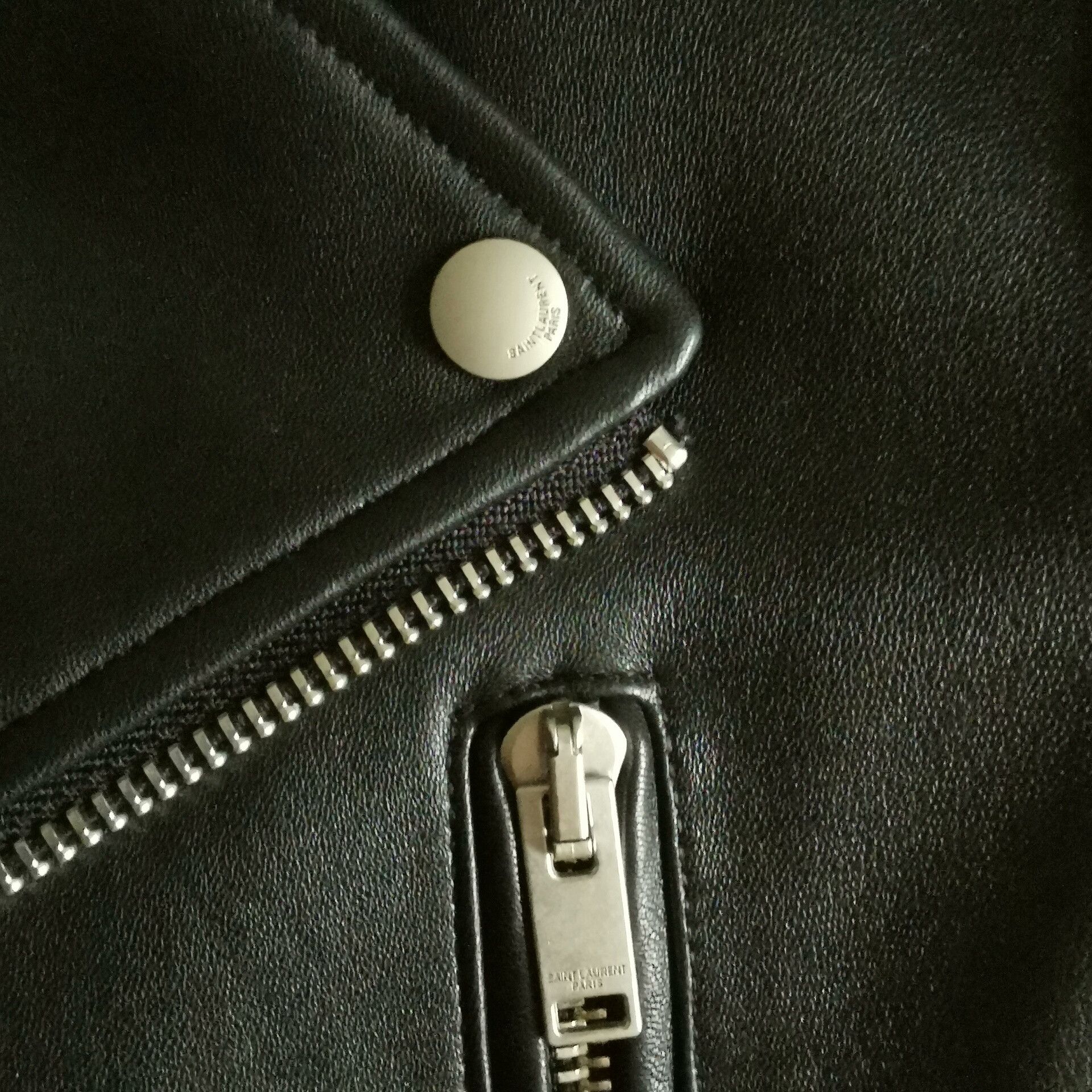 Saint Laurent Paris YSL Black Biker Leather Jacket Size S / US 4 / IT 40 - 5 Thumbnail