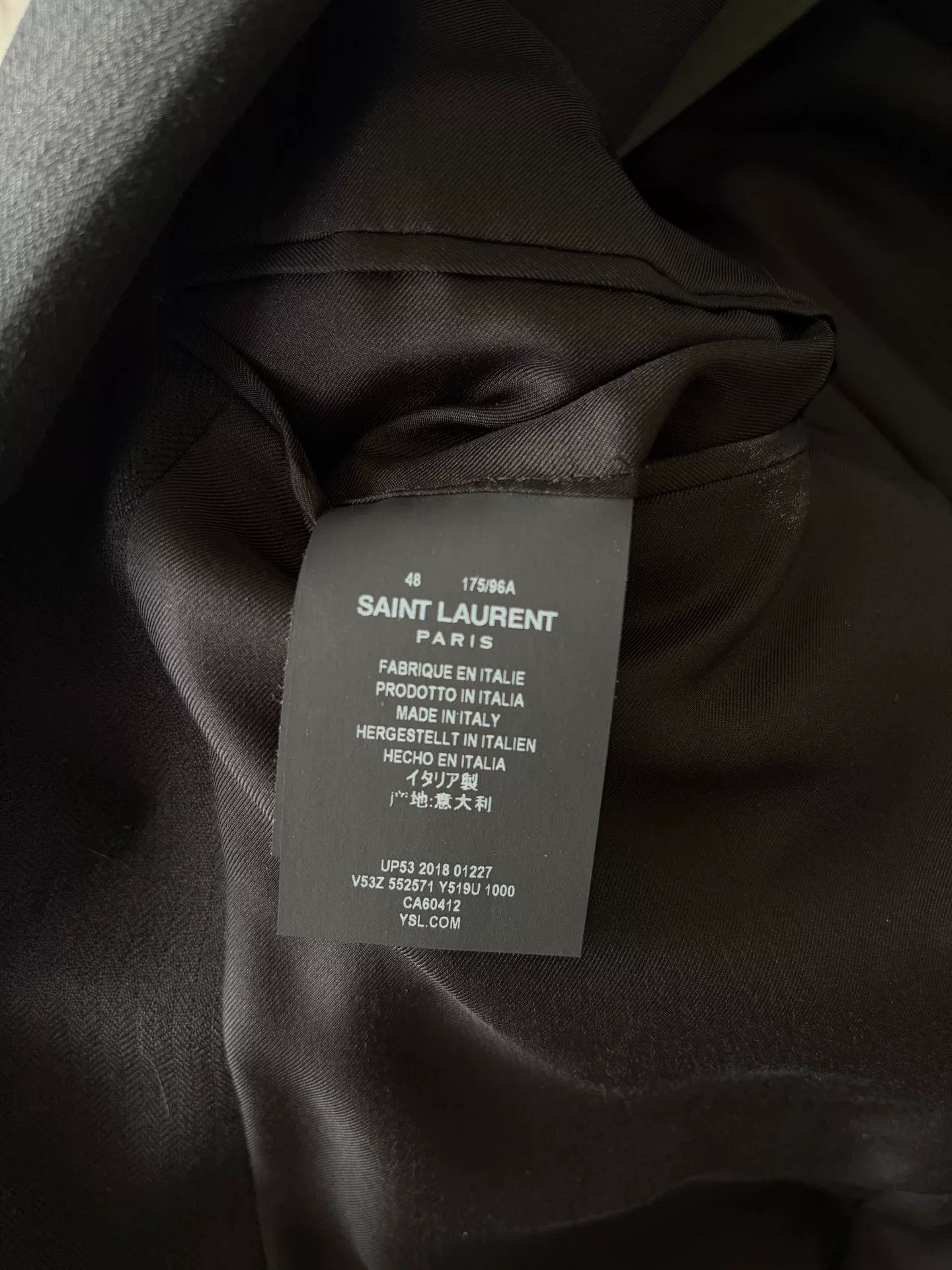 Saint Laurent Paris Saint Laurent 2019 Runway Blazer Size US M / EU 48-50 / 2 - 4 Thumbnail