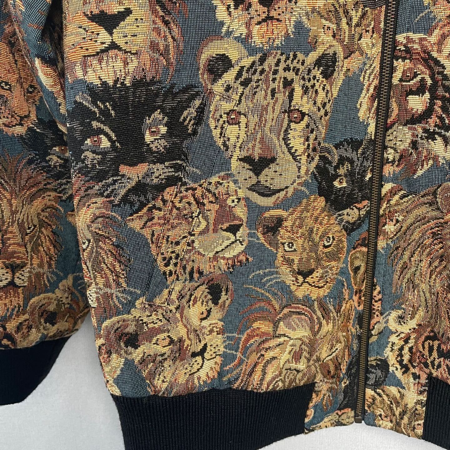 Saint Laurent Paris Saint Laurent Lion Cheetah Print Jacket Size US M / EU 48-50 / 2 - 8 Thumbnail