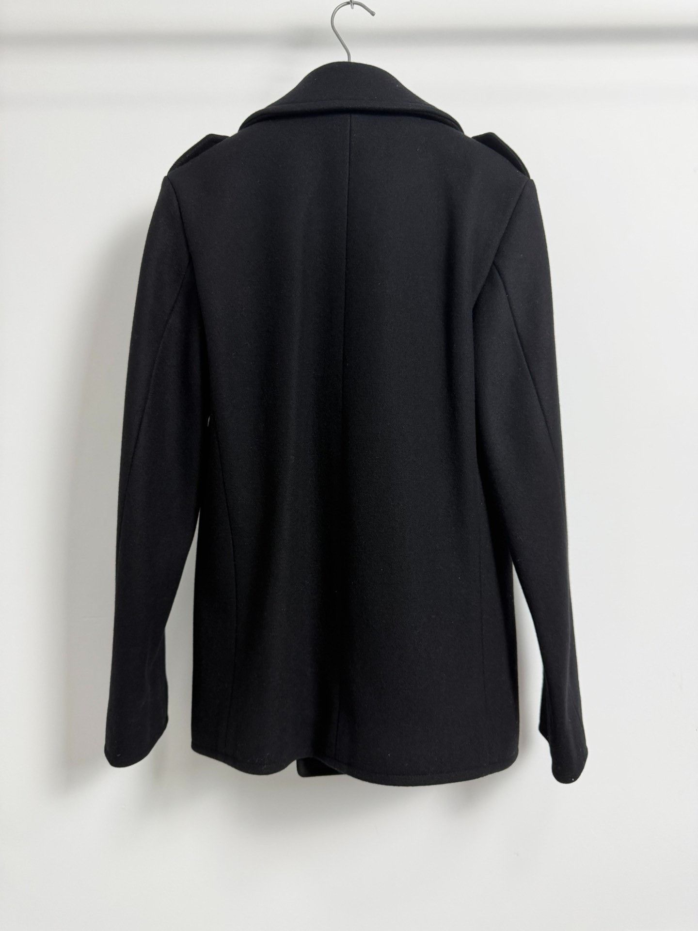 Saint Laurent Paris Saint Laurent Black Double-Breasted Wool Coat Size US S / EU 44-46 / 1 - 3 Thumbnail
