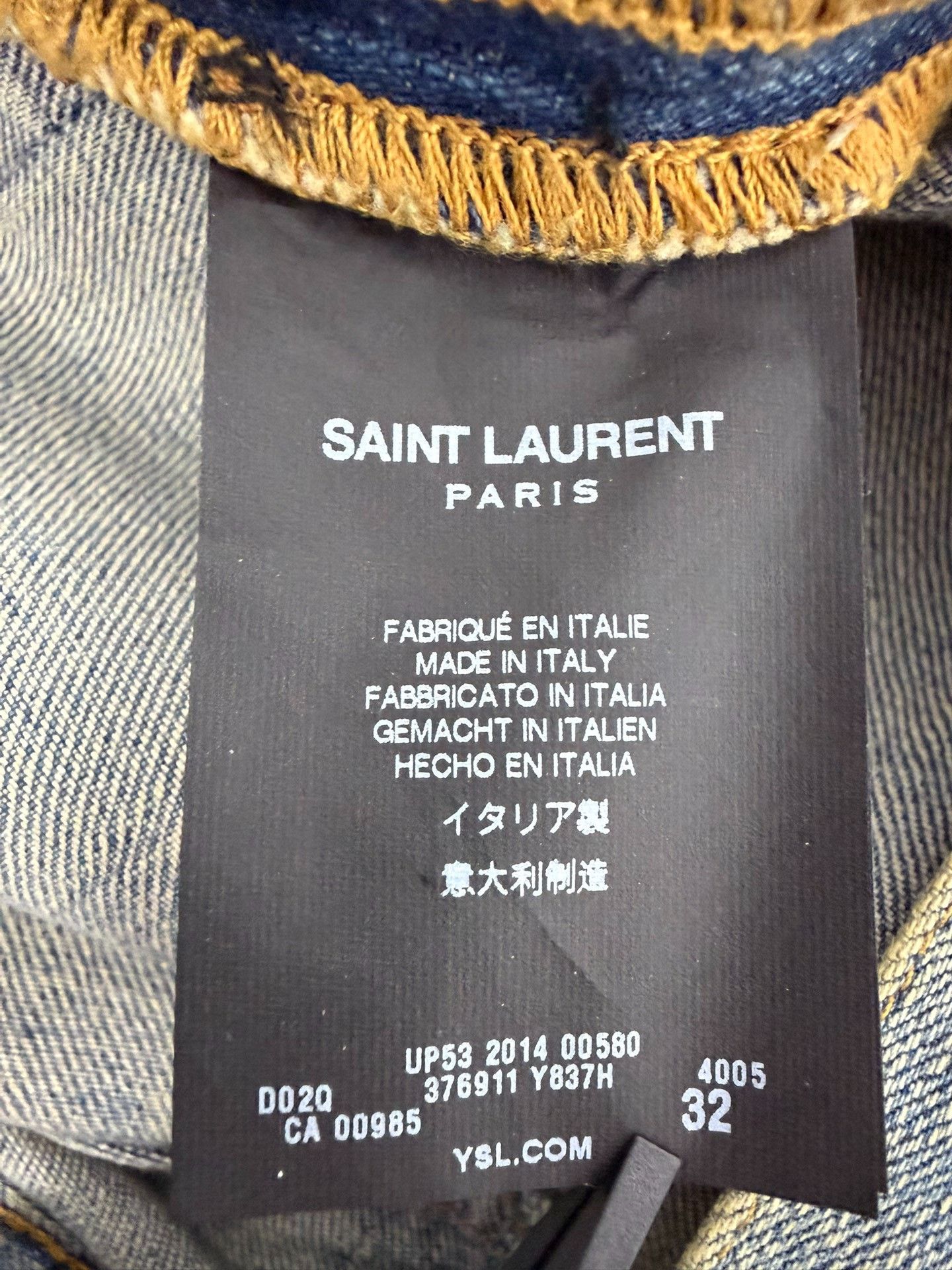 Saint Laurent Paris Saint Laurent Distressed Blue Jeans Size US 32 / EU 48 - 5 Thumbnail