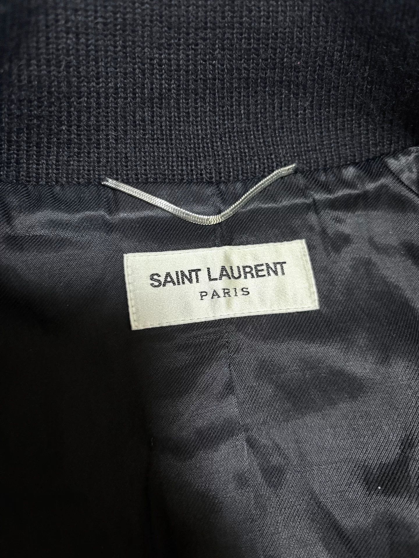 Saint Laurent Paris Saint Laurent Black White Varsity Jacket Size US M / EU 48-50 / 2 - 3 Thumbnail