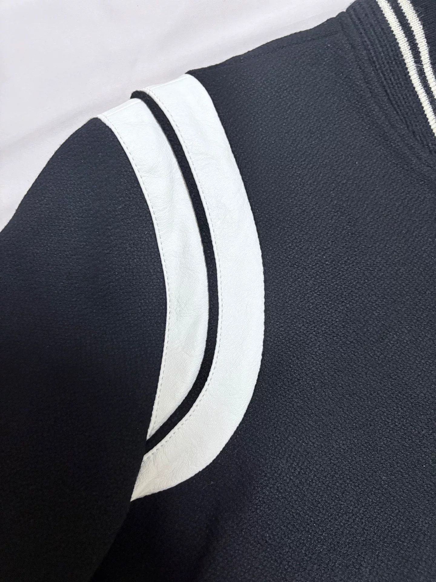 Saint Laurent Paris Saint Laurent Black White Varsity Jacket Size US M / EU 48-50 / 2 - 5 Thumbnail