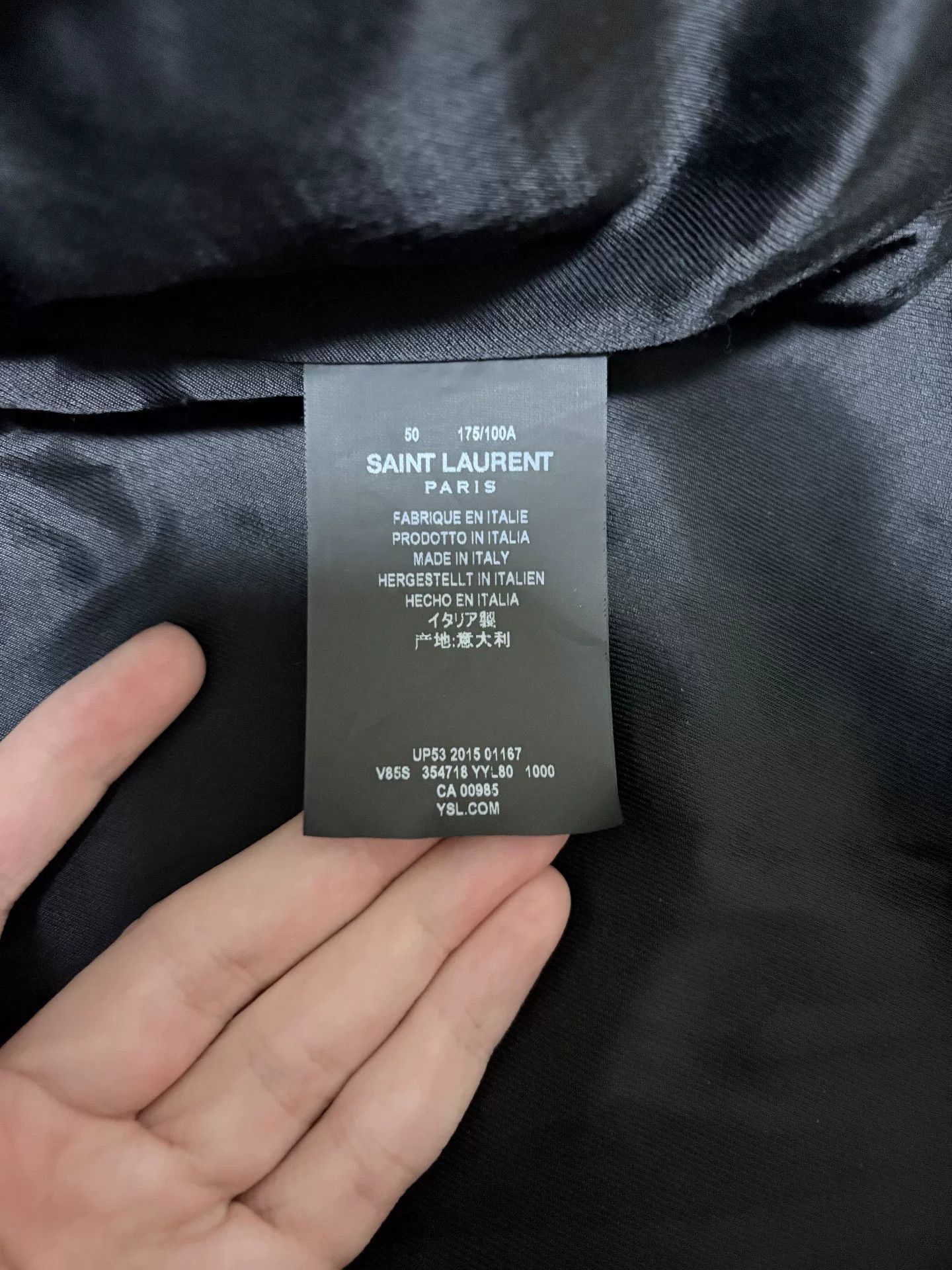 Saint Laurent Paris Saint Laurent Black White Varsity Jacket Size US M / EU 48-50 / 2 - 4 Thumbnail