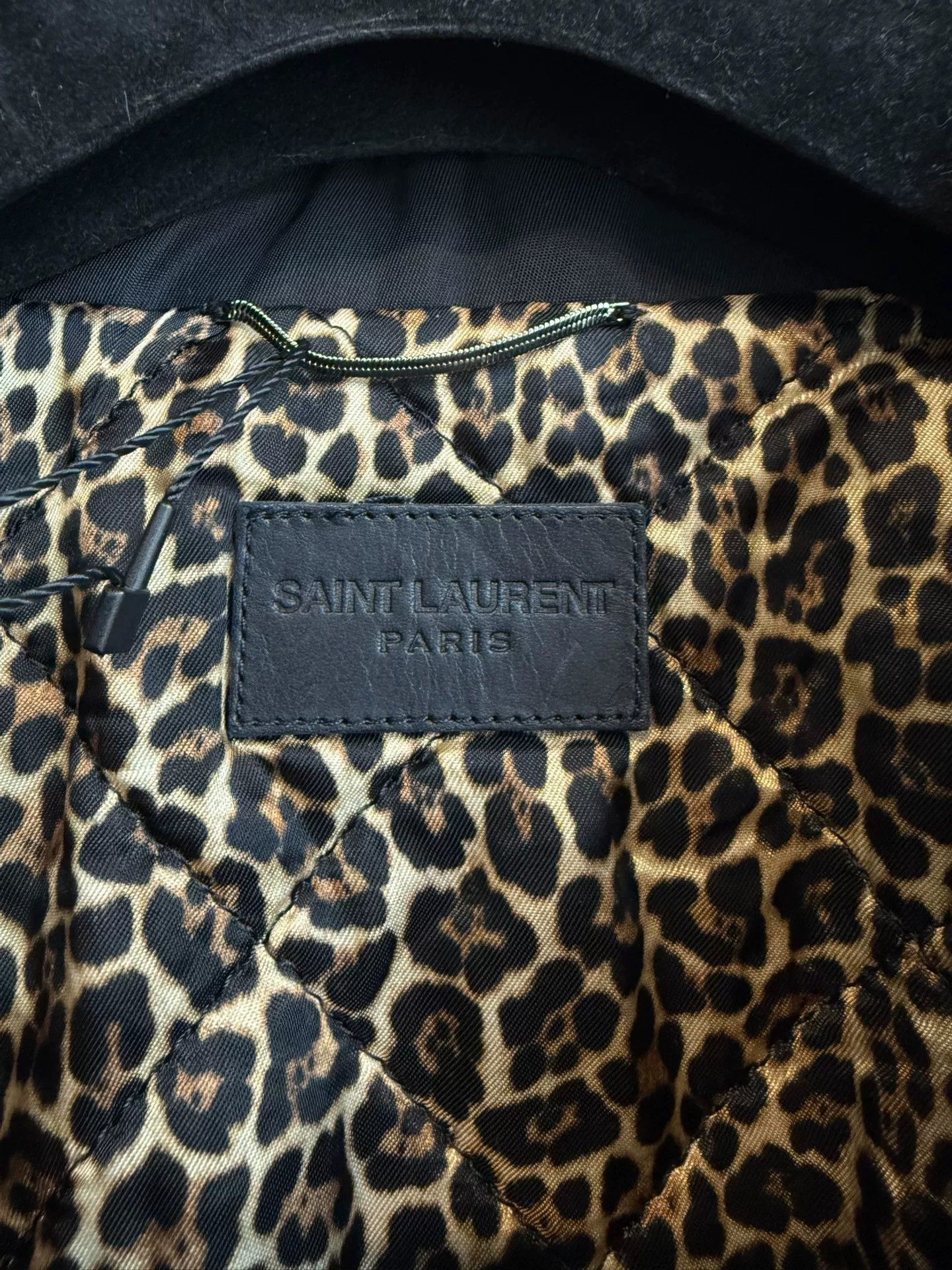 Saint Laurent Paris Saint Laurent SLP Black Leopard Lining Jacket Size US M / EU 48-50 / 2 - 4 Thumbnail