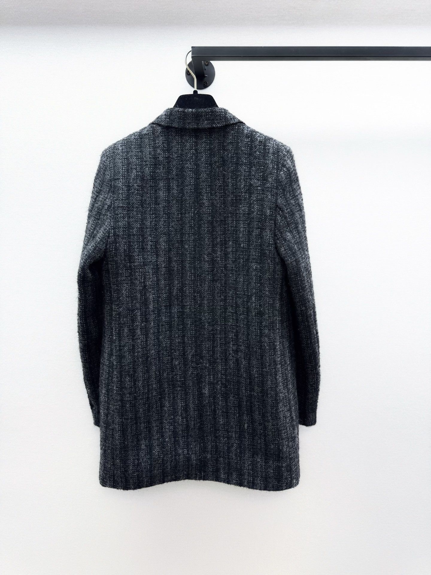Saint Laurent Paris Saint Laurent Gray Black Check Wool Blazer Size US M / EU 48-50 / 2 - 7 Thumbnail