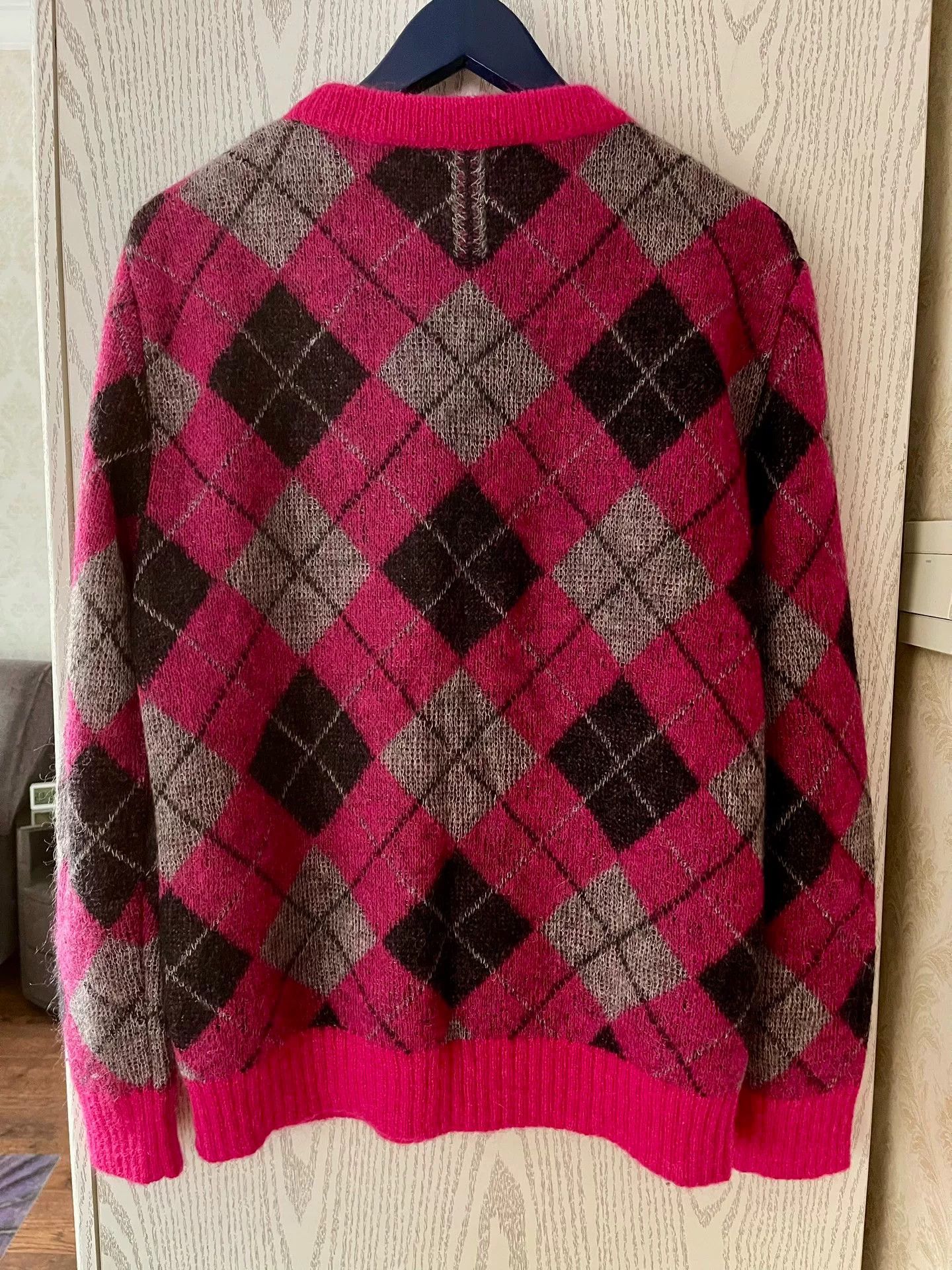 Saint Laurent Paris Saint Laurent 14AW GD Argyle Sweater Size US M / EU 48-50 / 2 - 2 Thumbnail
