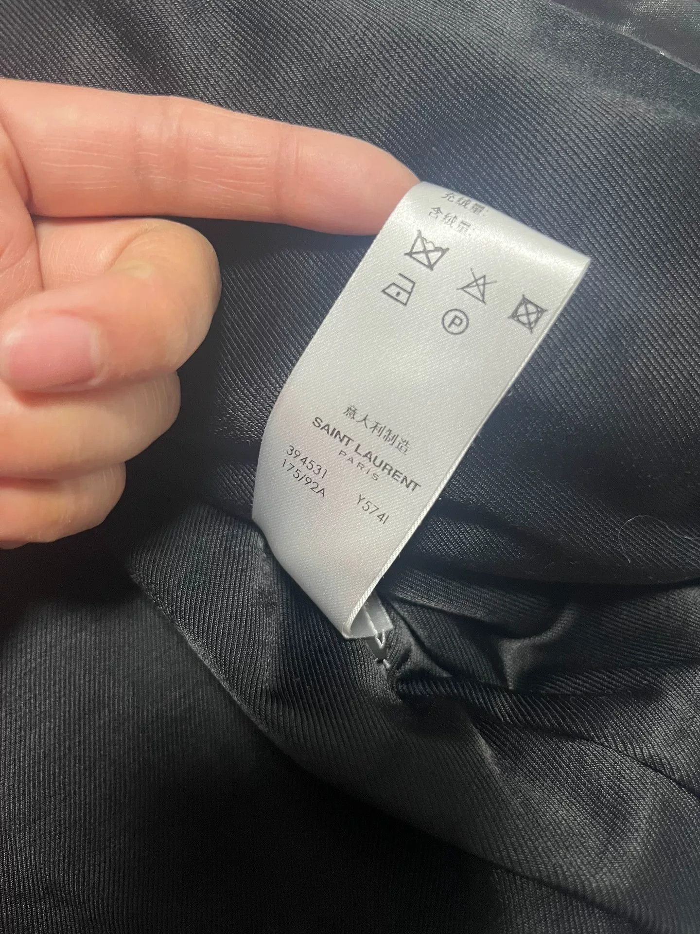 Saint Laurent Paris Saint Laurent Black Shiny Jacket Size US M / EU 48-50 / 2 - 7 Thumbnail