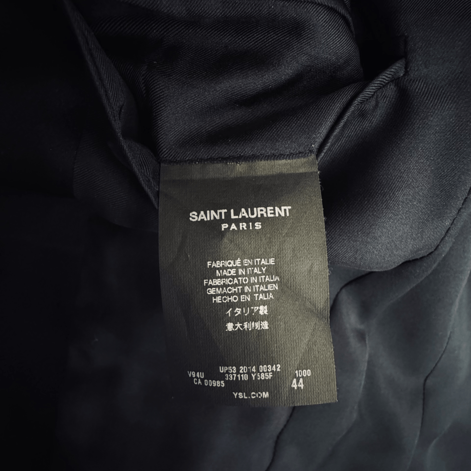 Saint Laurent Paris Saint Laurent 14SS Shawl Collar Blazer Size US S / EU 44-46 / 1 - 4 Thumbnail