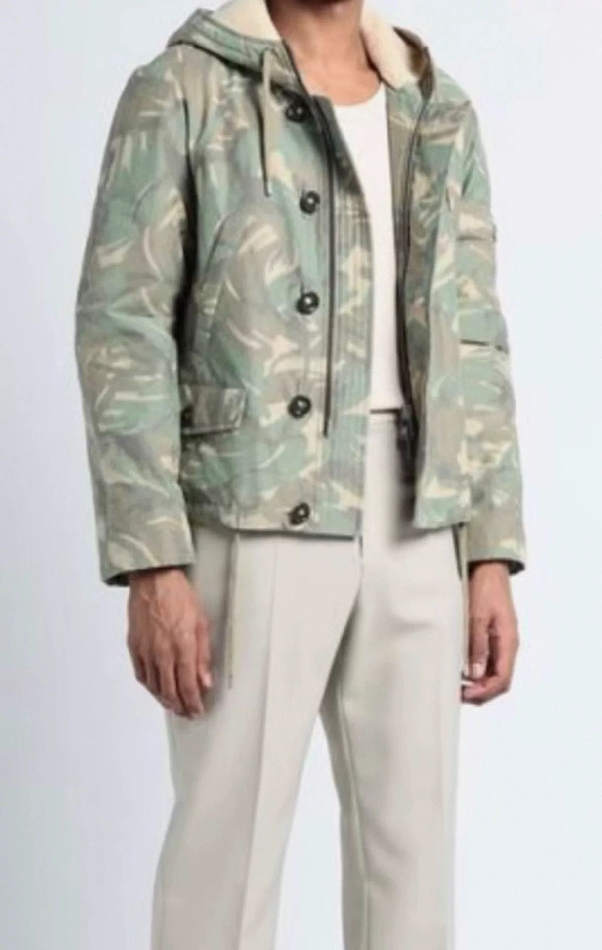 Saint Laurent Paris Saint Laurent Camouflage Hooded Jacket Size US M / EU 48-50 / 2 - 2 Thumbnail