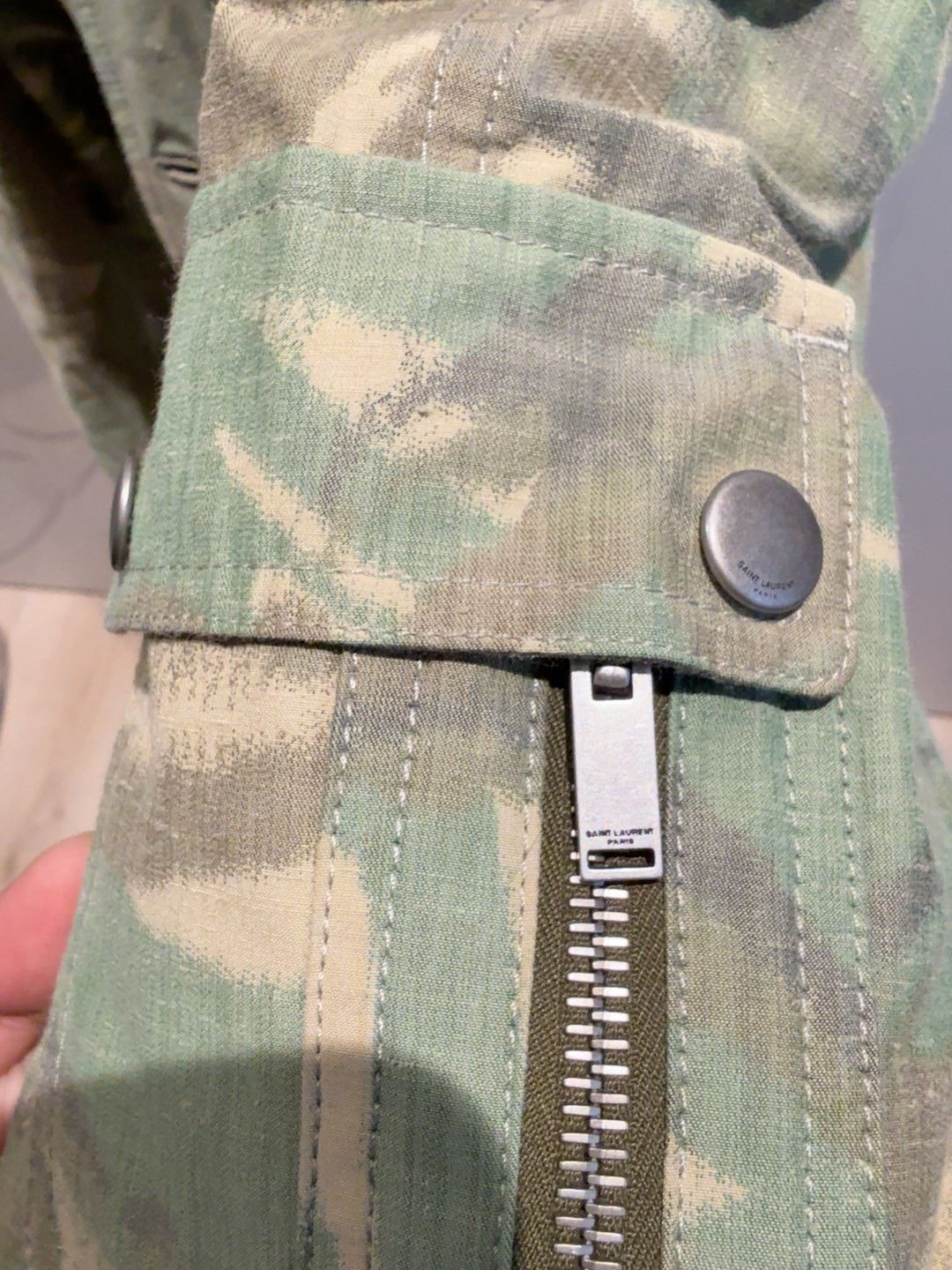 Saint Laurent Paris Saint Laurent Camouflage Hooded Jacket Size US M / EU 48-50 / 2 - 4 Thumbnail