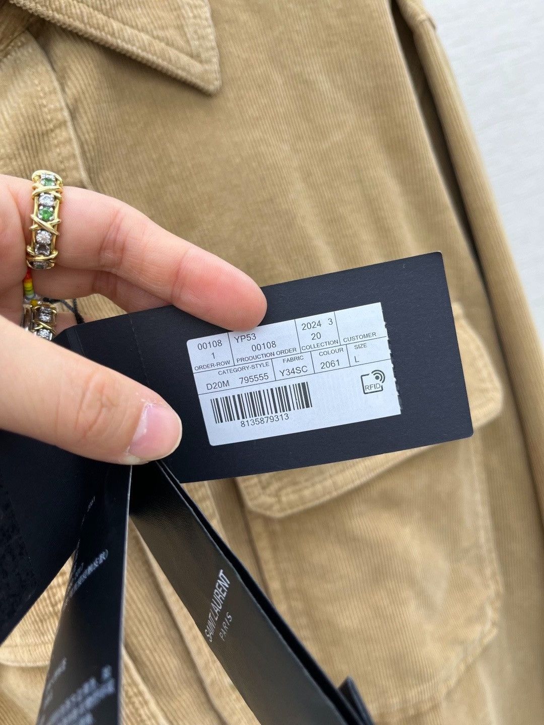 Saint Laurent Paris Saint Laurent 25FW Corduroy Shirt Jacket Size US L / EU 52-54 / 3 - 7 Thumbnail