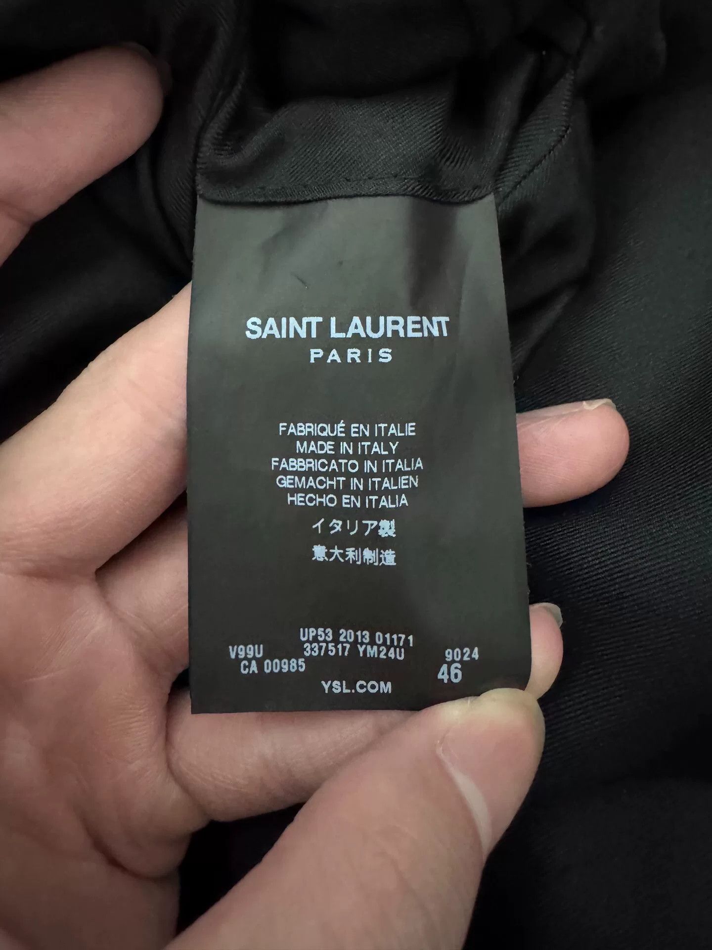 Saint Laurent Paris Saint Laurent 14SS Houndstooth Leather Lapel Blazer Size US S / EU 44-46 / 1 - 8 Thumbnail