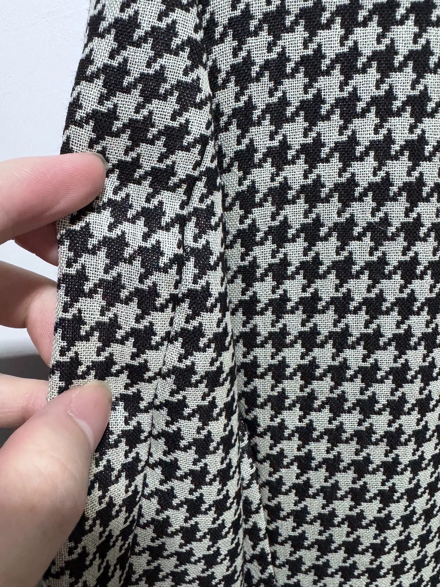 Saint Laurent Paris Saint Laurent 14SS Houndstooth Leather Lapel Blazer Size US S / EU 44-46 / 1 - 3 Thumbnail
