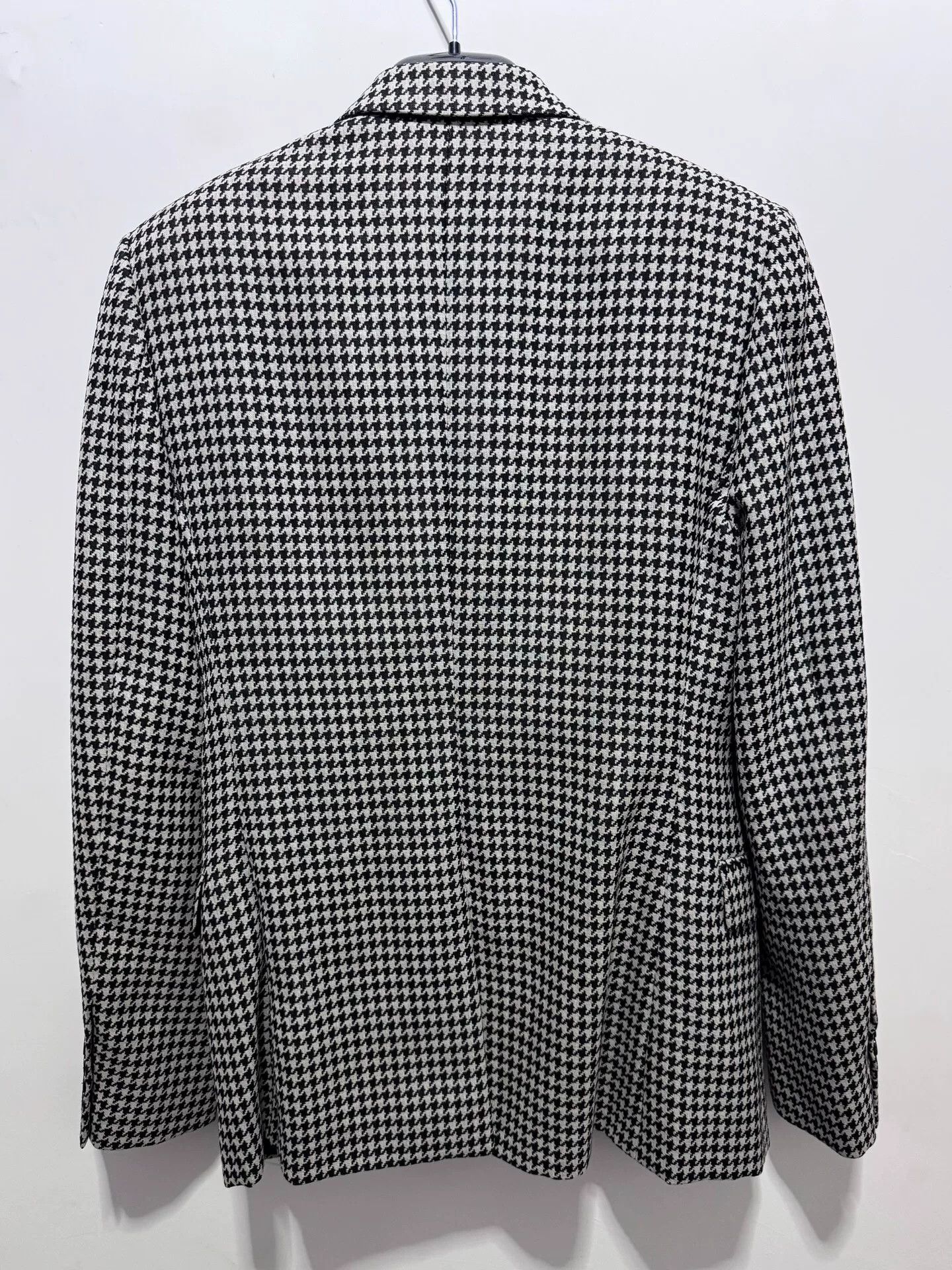 Saint Laurent Paris Saint Laurent 14SS Houndstooth Leather Lapel Blazer Size US S / EU 44-46 / 1 - 2 Thumbnail