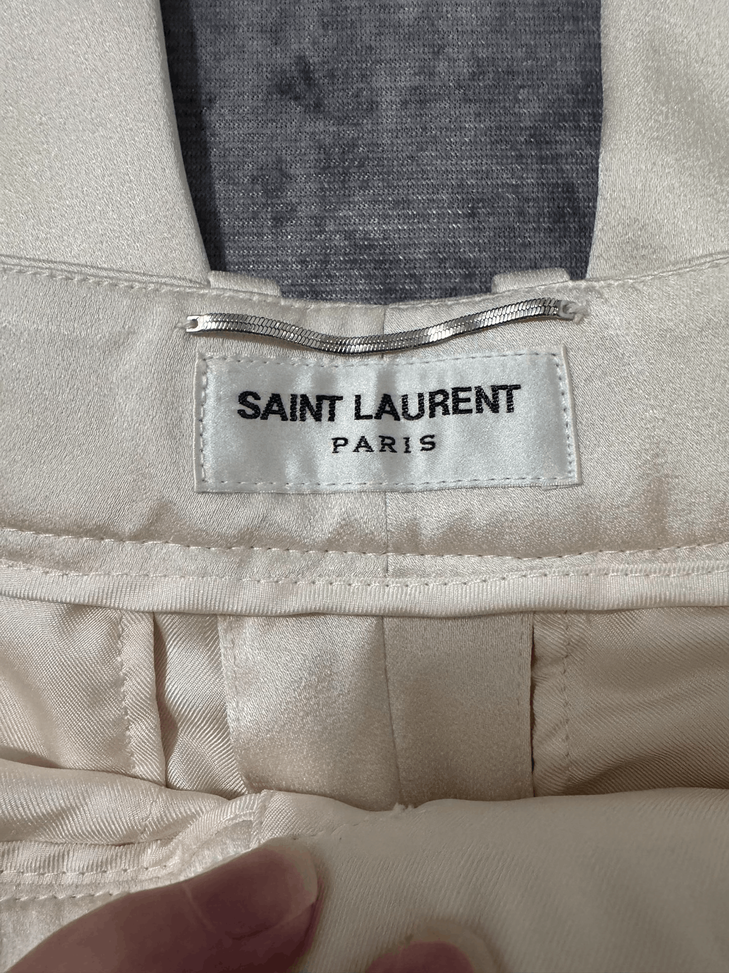 Saint Laurent Paris Saint Laurent 23SS Beige Wide-Leg Pants Size US 26 / EU 42 - 6 Thumbnail