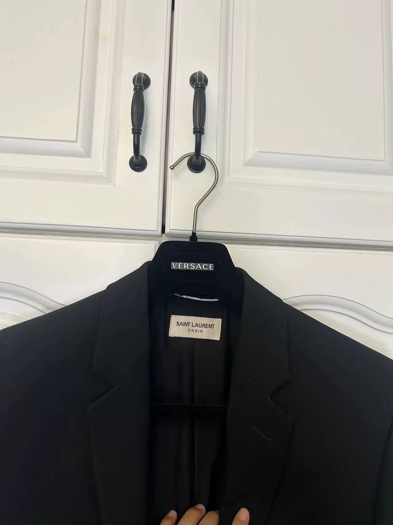 Saint Laurent Paris Saint Laurent Silver Button Blazer Size US S / EU 44-46 / 1 - 3 Thumbnail