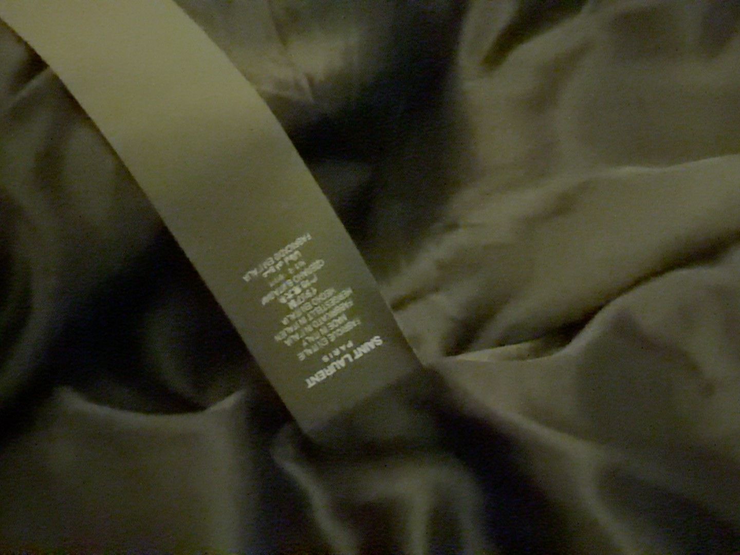 Saint Laurent Paris Saint Laurent Beige Striped Leather Detail Jacket Size US M / EU 48-50 / 2 - 3 Thumbnail