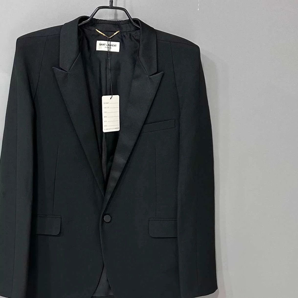 Saint Laurent Paris Saint Laurent Classic Smoking Blazer Size US XXS / EU 40 - 2 Thumbnail
