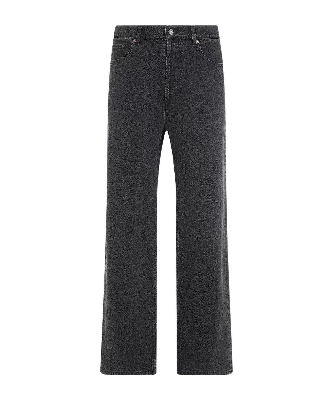 Saint Laurent Paris Saint Laurent Black High-Waist Straight Jeans Size US 32 / EU 48 - 7 Thumbnail