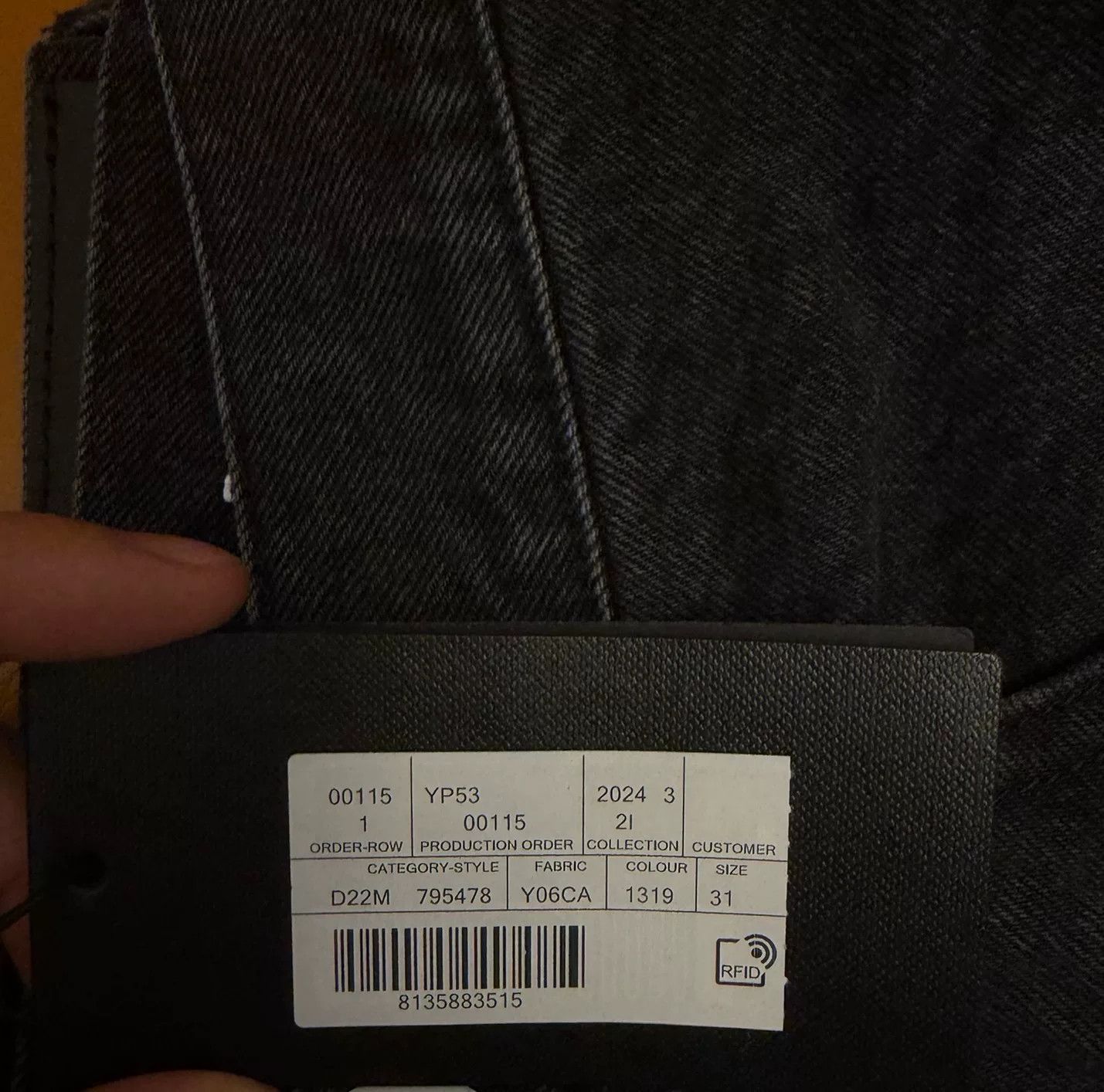 Saint Laurent Paris Saint Laurent Black High-Waist Straight Jeans Size US 32 / EU 48 - 3 Thumbnail