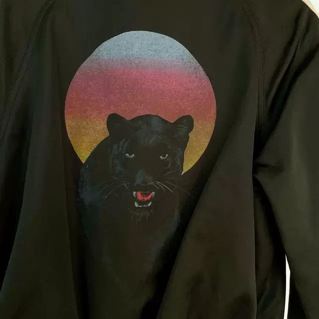 Saint Laurent Paris Saint Laurent Black Jacket Panther Graphic Size S / US 4 / IT 40 - 3 Thumbnail