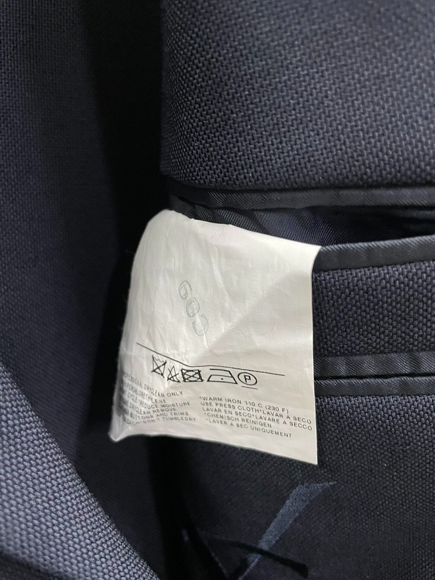 Saint Laurent Paris Saint Laurent Dark Blue Men's Blazer Size US L / EU 52-54 / 3 - 5 Thumbnail