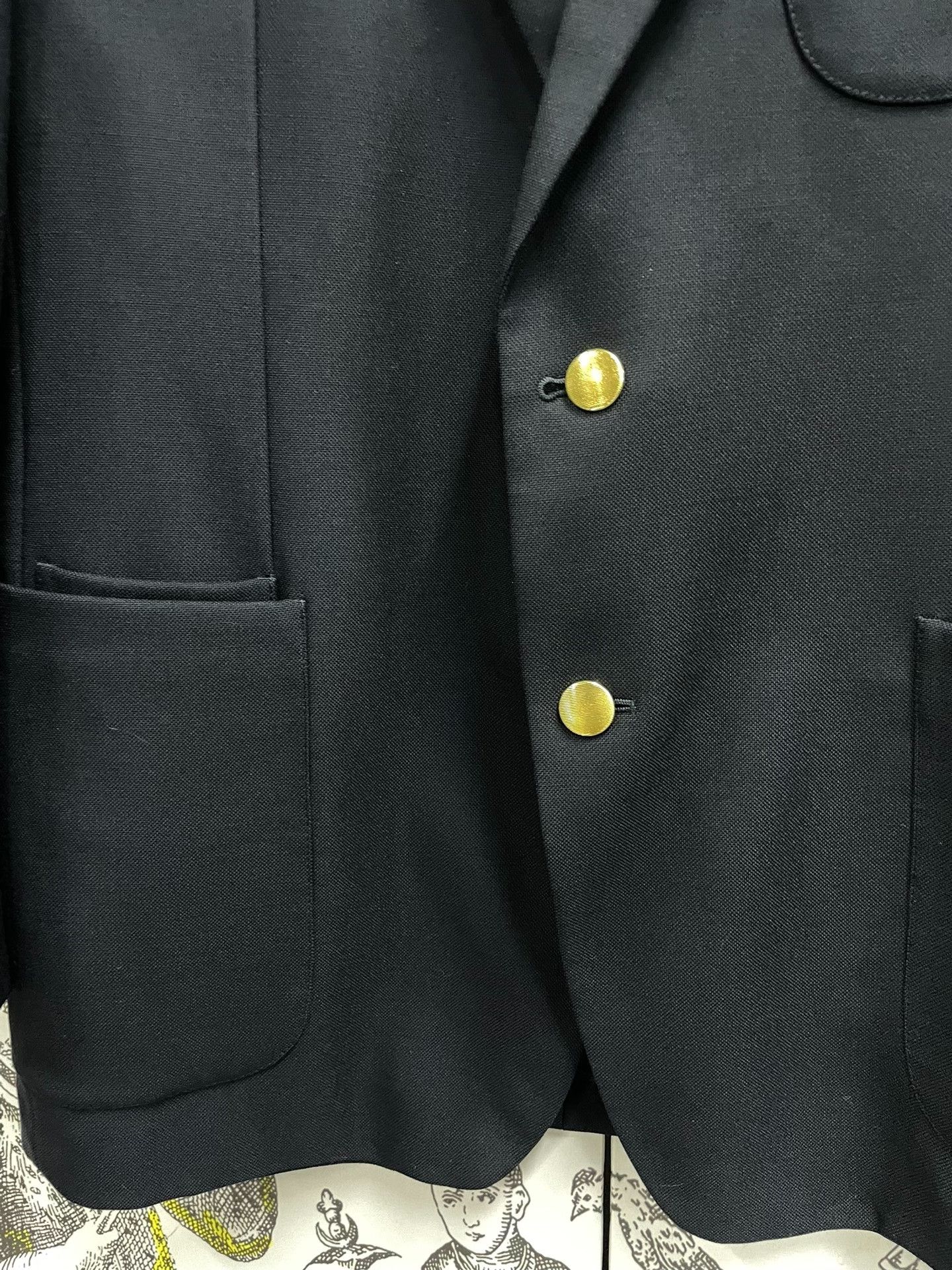 Saint Laurent Paris Saint Laurent Dark Blue Men's Blazer Size US L / EU 52-54 / 3 - 7 Thumbnail