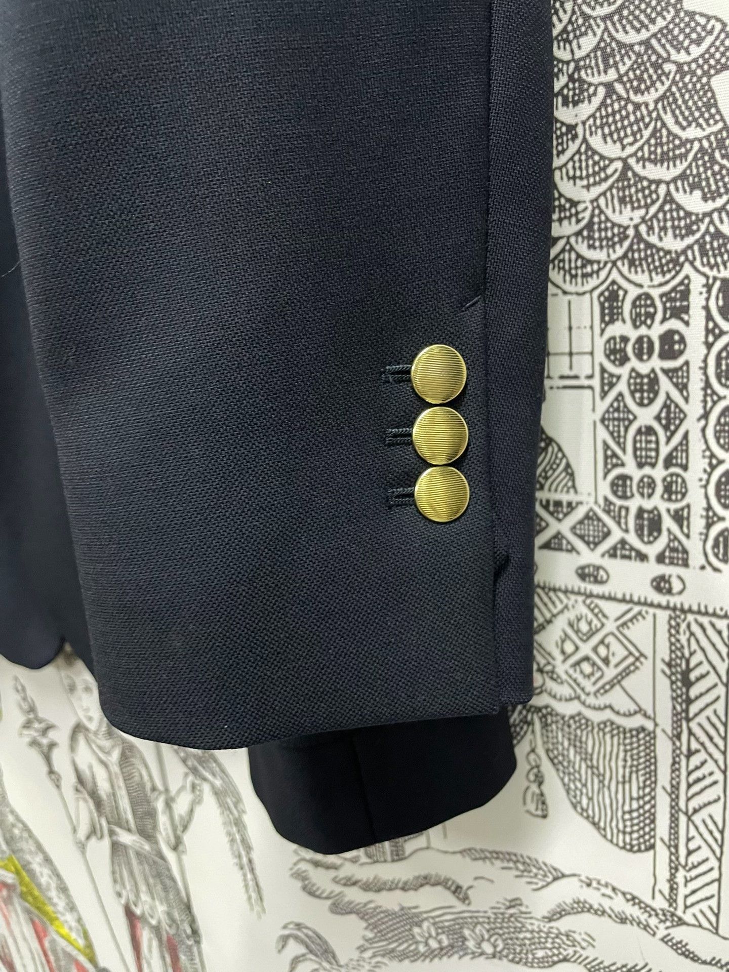 Saint Laurent Paris Saint Laurent Dark Blue Men's Blazer Size US L / EU 52-54 / 3 - 8 Thumbnail