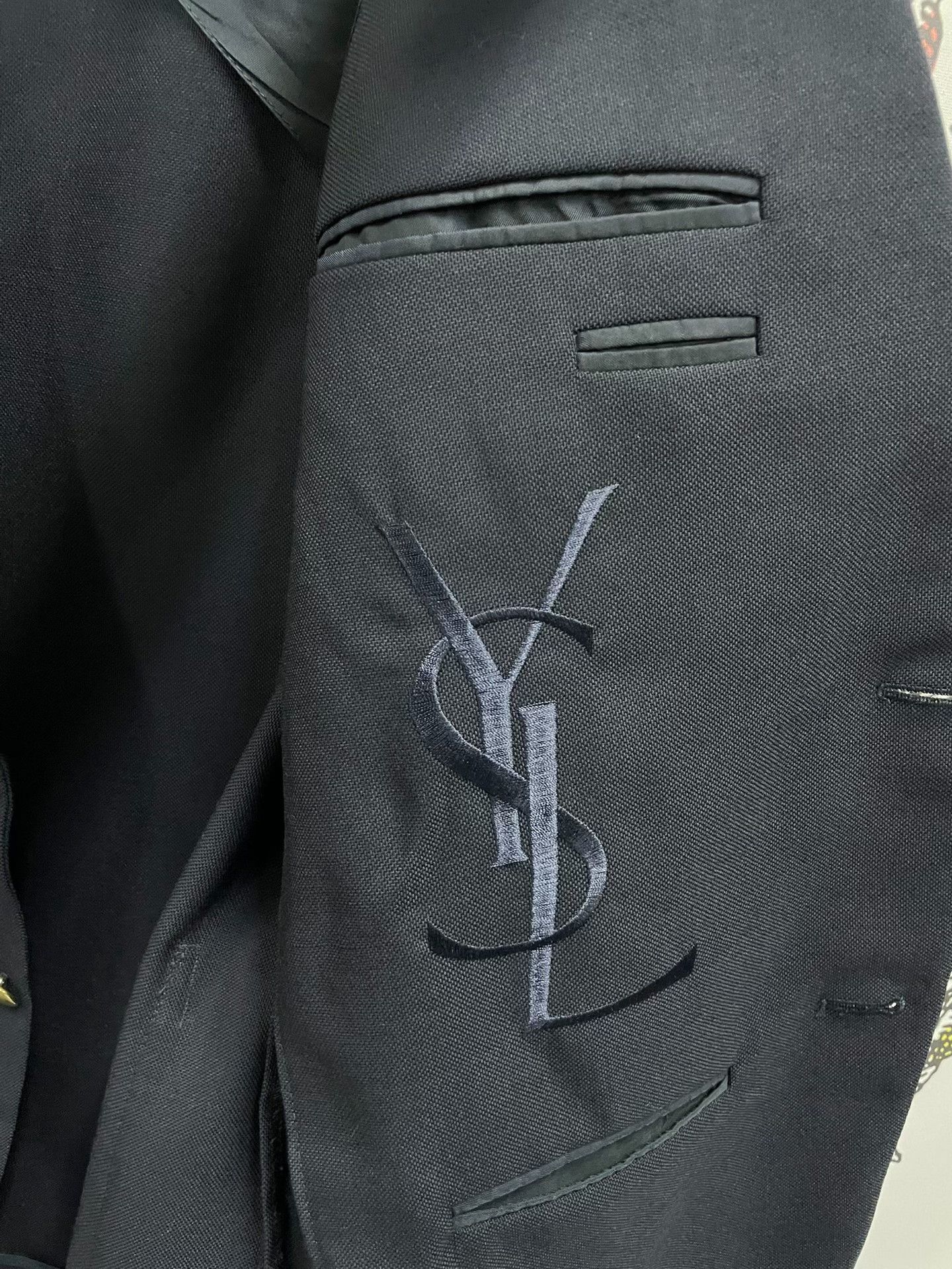 Saint Laurent Paris Saint Laurent Dark Blue Men's Blazer Size US L / EU 52-54 / 3 - 4 Thumbnail