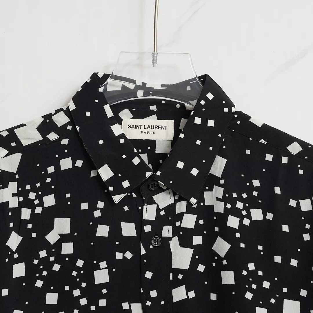 Saint Laurent Paris Saint Laurent Men's Square Collar Shirt Size US XS / EU 42 / 0 - 5 Thumbnail