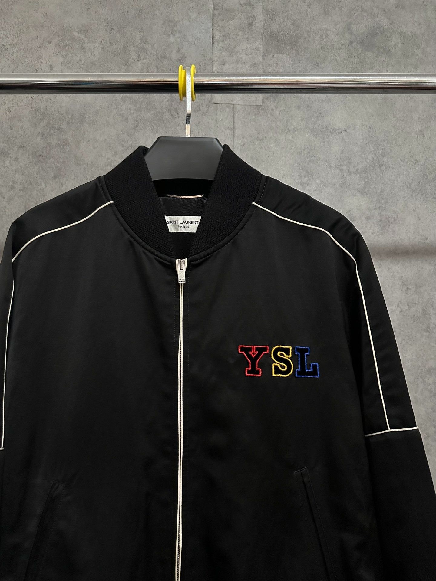 Saint Laurent Paris Saint Laurent YSL Embroidered Bomber Jacket Size US M / EU 48-50 / 2 - 2 Thumbnail