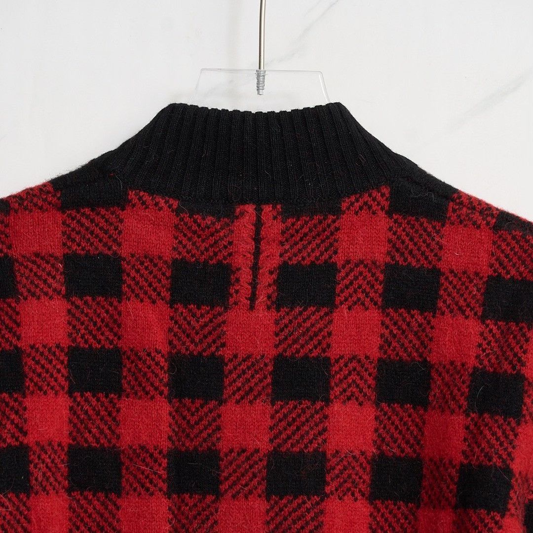 Saint Laurent Paris Saint Laurent Men's Checkered Knit Sweater Size US M / EU 48-50 / 2 - 5 Thumbnail