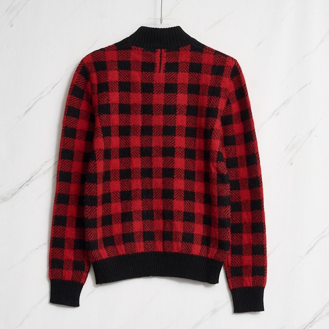 Saint Laurent Paris Saint Laurent Men's Checkered Knit Sweater Size US M / EU 48-50 / 2 - 4 Thumbnail
