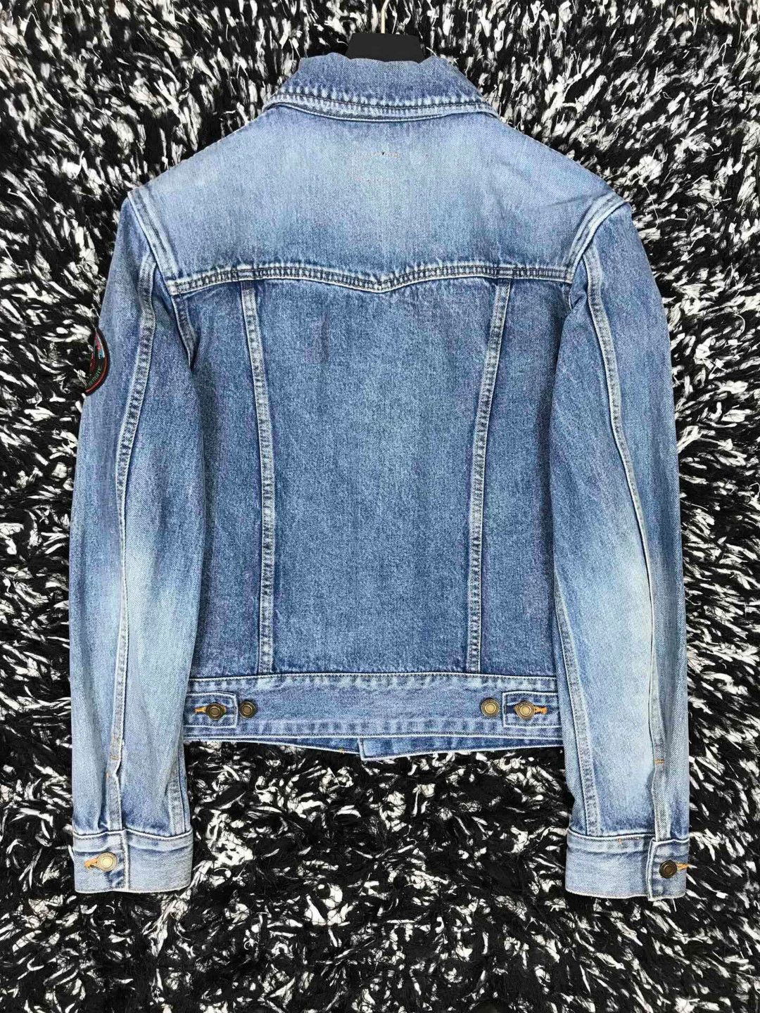 Saint Laurent Paris Saint Laurent Men's Japanese Badge Denim Jacket Size US S / EU 44-46 / 1 - 3 Thumbnail
