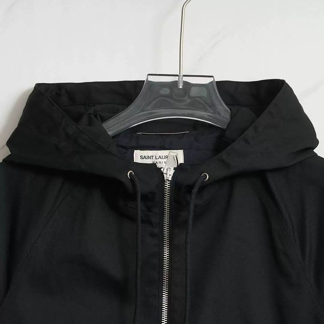 Saint Laurent Paris Saint Laurent Men's Double Zip Hooded Jacket Size US M / EU 48-50 / 2 - 2 Thumbnail