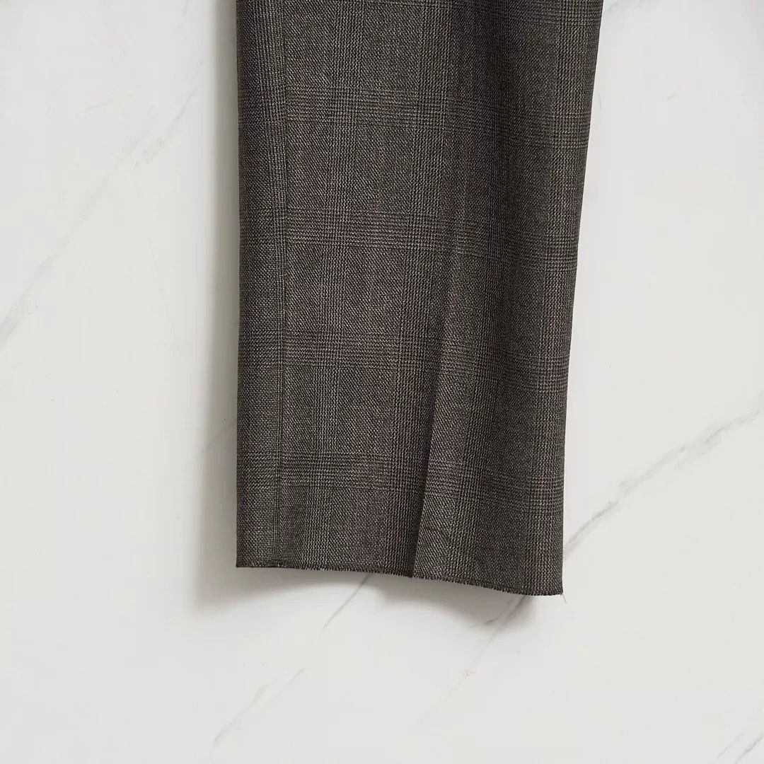 Saint Laurent Paris Saint Laurent Brown Checkered Drawstring Pants Size US 28 / EU 44 - 4 Thumbnail