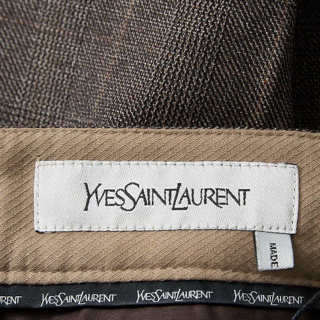 Saint Laurent Paris Saint Laurent Brown Checkered Drawstring Pants Size US 28 / EU 44 - 6 Thumbnail