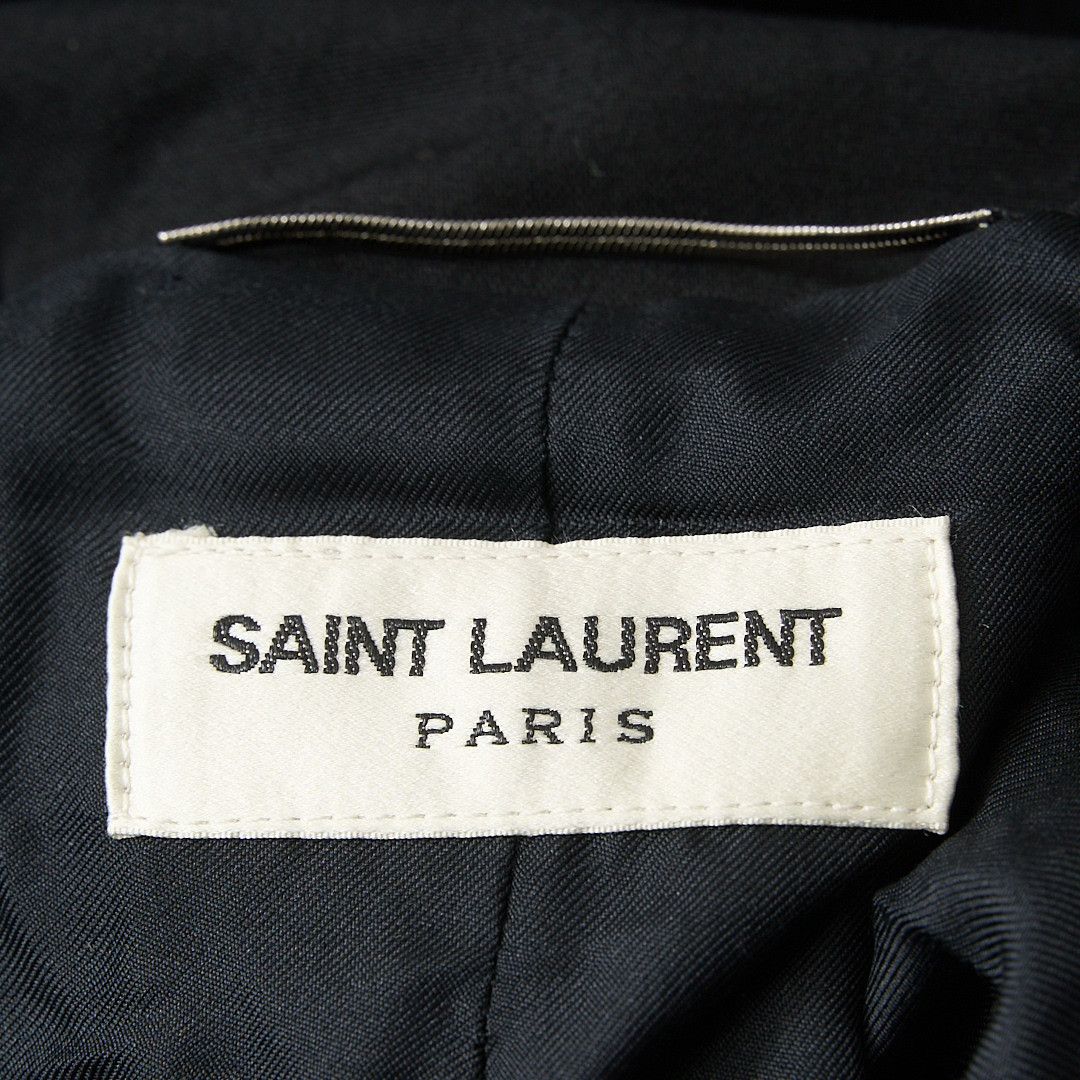 Saint Laurent Paris Saint Laurent Men's Black Hooded Jacket Size US M / EU 48-50 / 2 - 7 Thumbnail