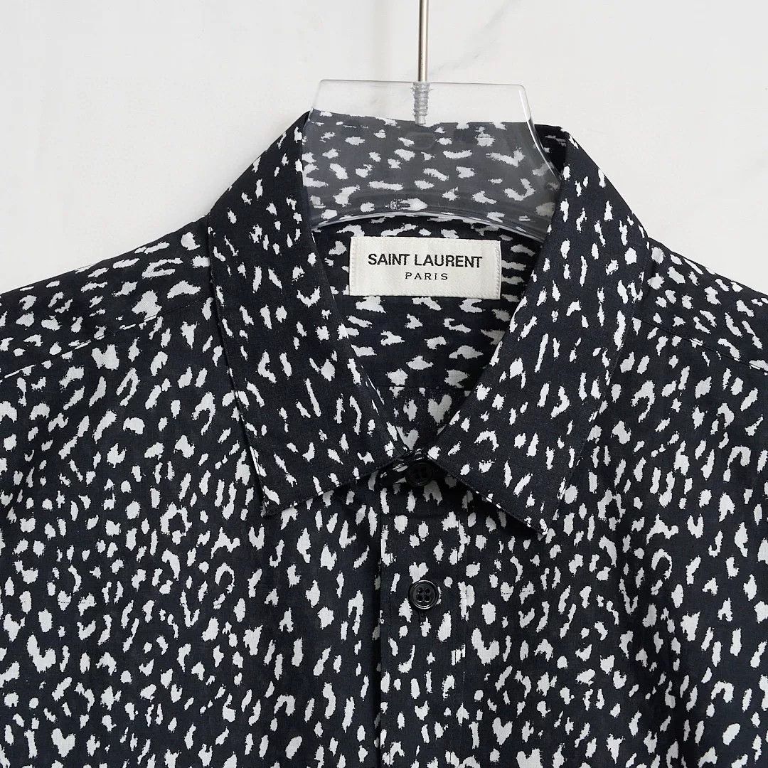 Saint Laurent Paris Saint Laurent Men's Polka Dot Shirt Size US XS / EU 42 / 0 - 2 Thumbnail