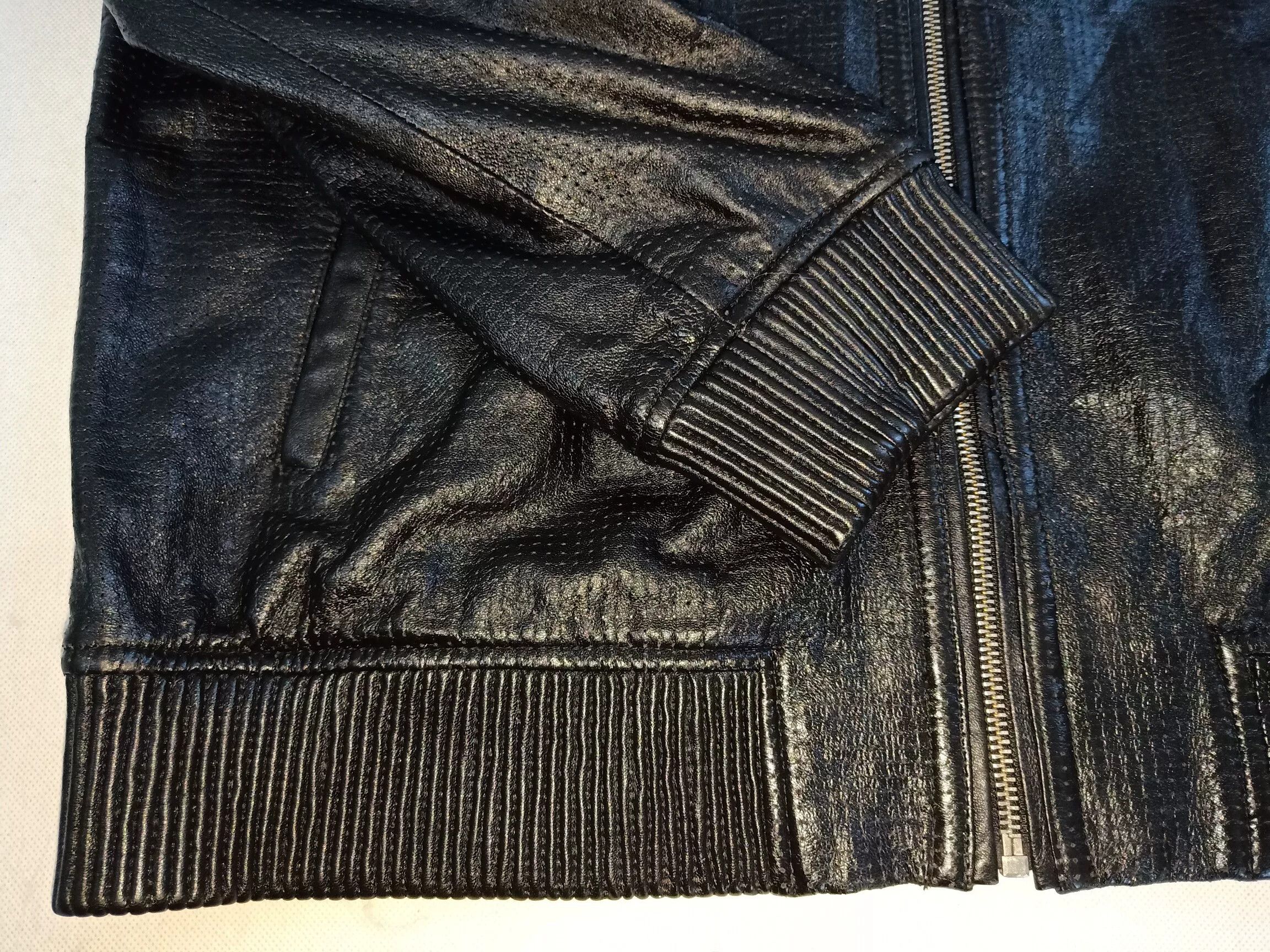 Saint Laurent Paris Saint Laurent Men's Leather Hooded Jacket Size US L / EU 52-54 / 3 - 6 Thumbnail