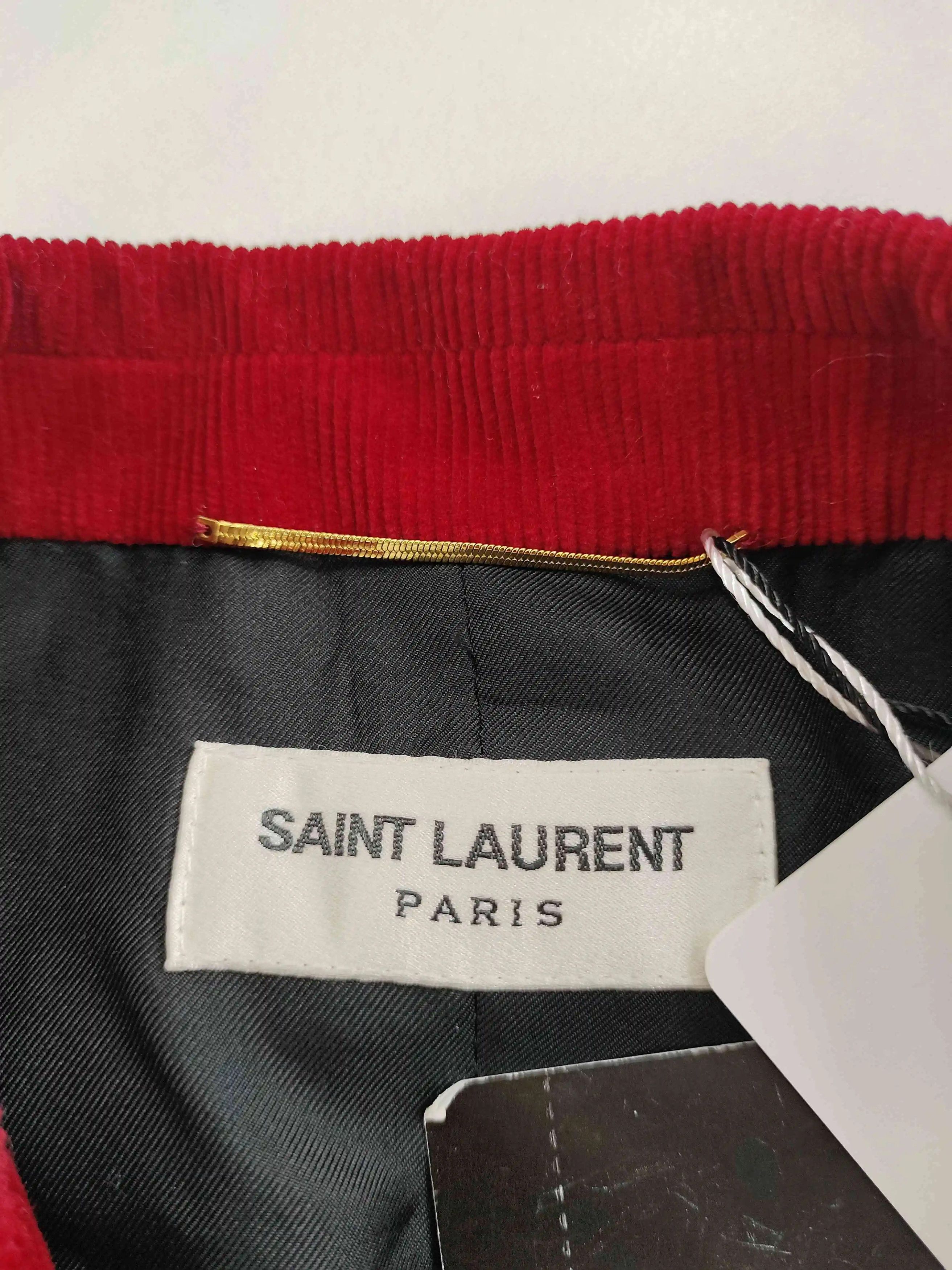 Saint Laurent Paris Saint Laurent Red Velvet Blazer Size XS / US 0-2 / IT 36-38 - 3 Thumbnail