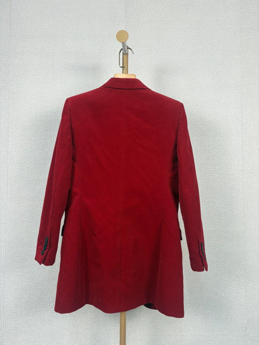 Saint Laurent Paris Saint Laurent Red Velvet Blazer Size XS / US 0-2 / IT 36-38 - 2 Thumbnail