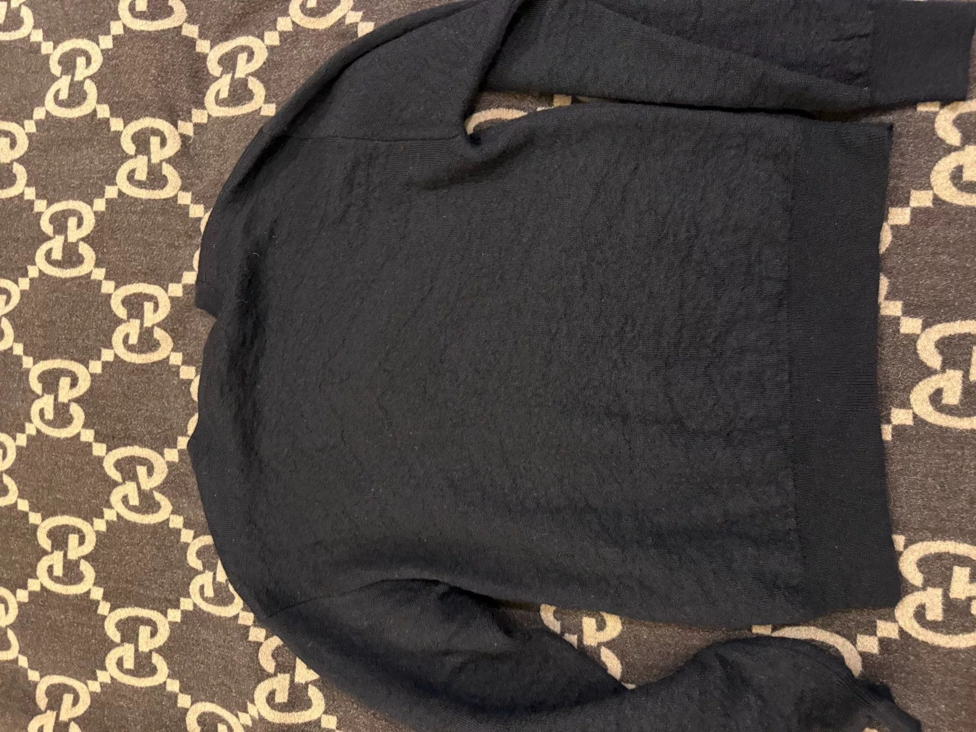 Saint Laurent Paris Saint Laurent Tiger Head Black Sweater Size US L / EU 52-54 / 3 - 6 Thumbnail