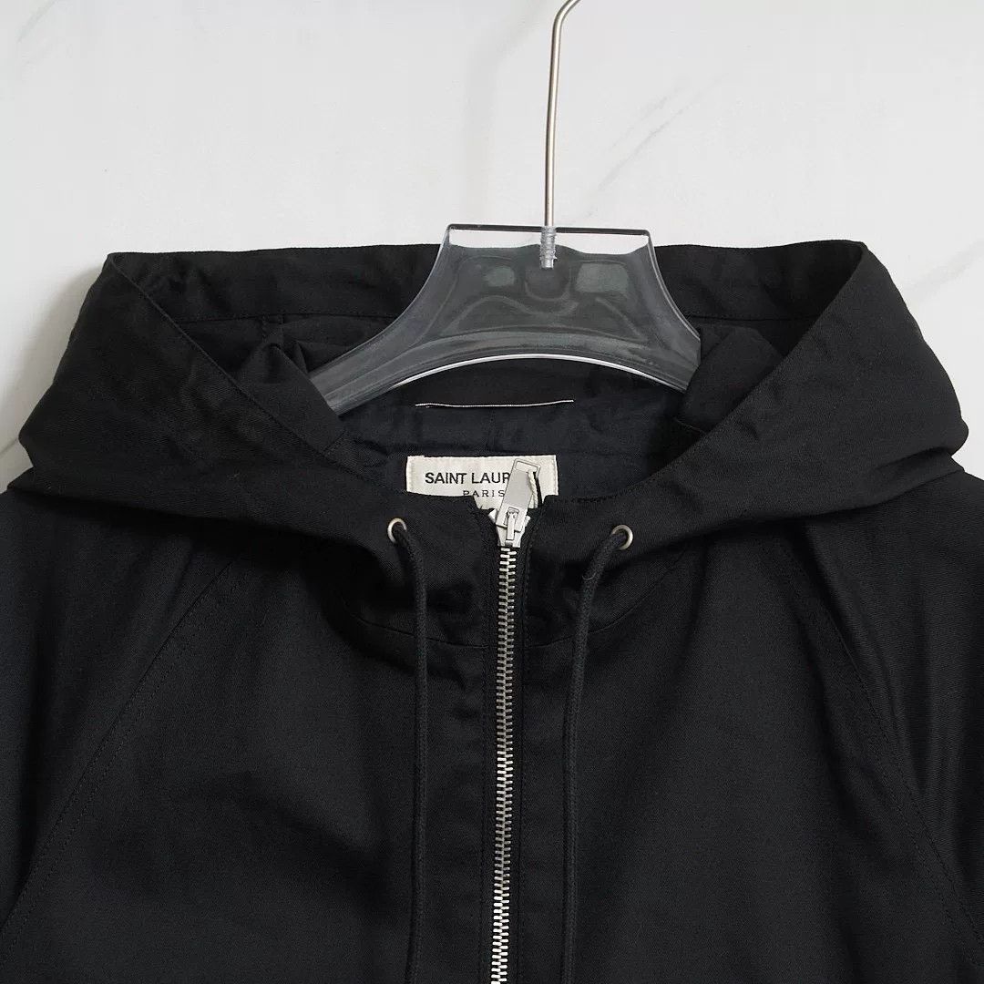 Saint Laurent Paris Saint Laurent Men's Hooded Double Zip Jacket Size US M / EU 48-50 / 2 - 2 Thumbnail