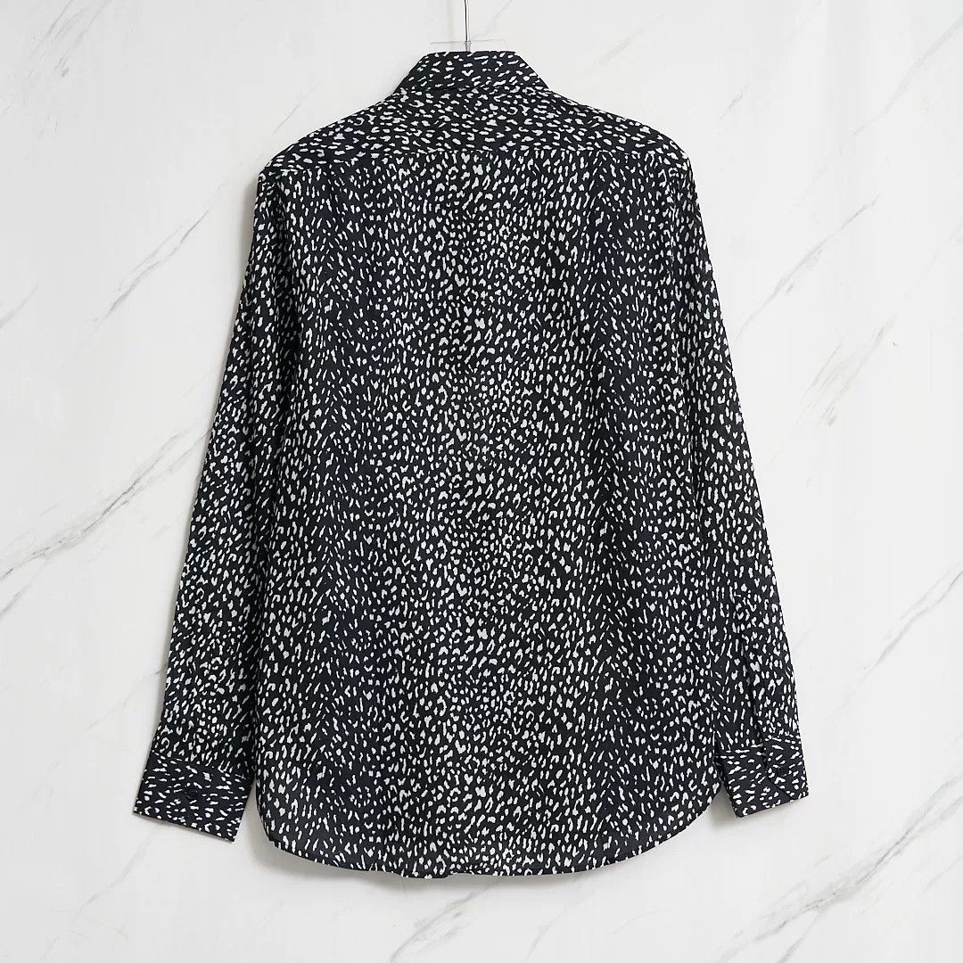 Saint Laurent Paris Saint Laurent Men's Polka Dot Shirt Size US XS / EU 42 / 0 - 3 Thumbnail