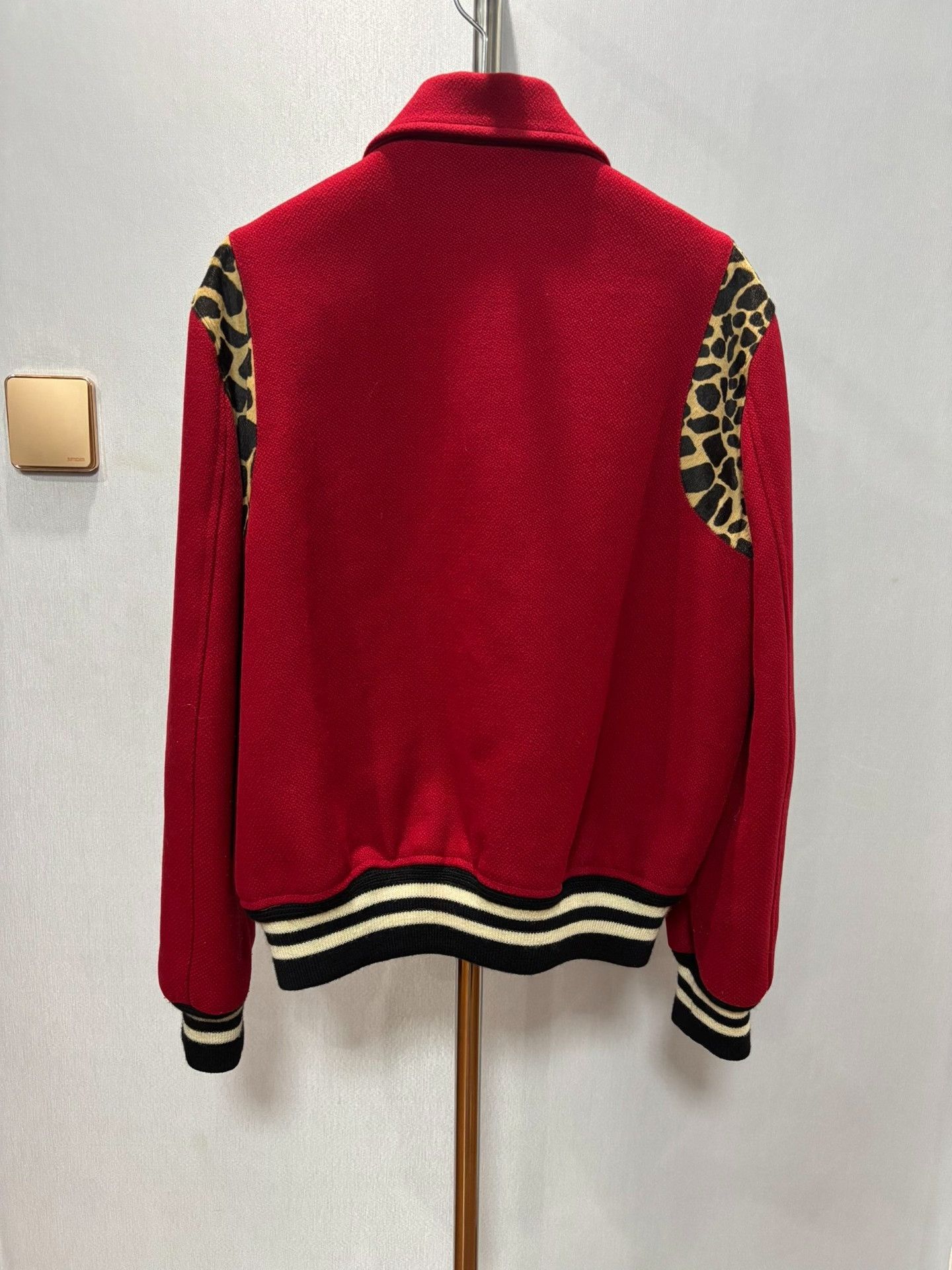 Saint Laurent Paris Saint Laurent Red Leopard Print Jacket Size US S / EU 44-46 / 1 - 2 Thumbnail