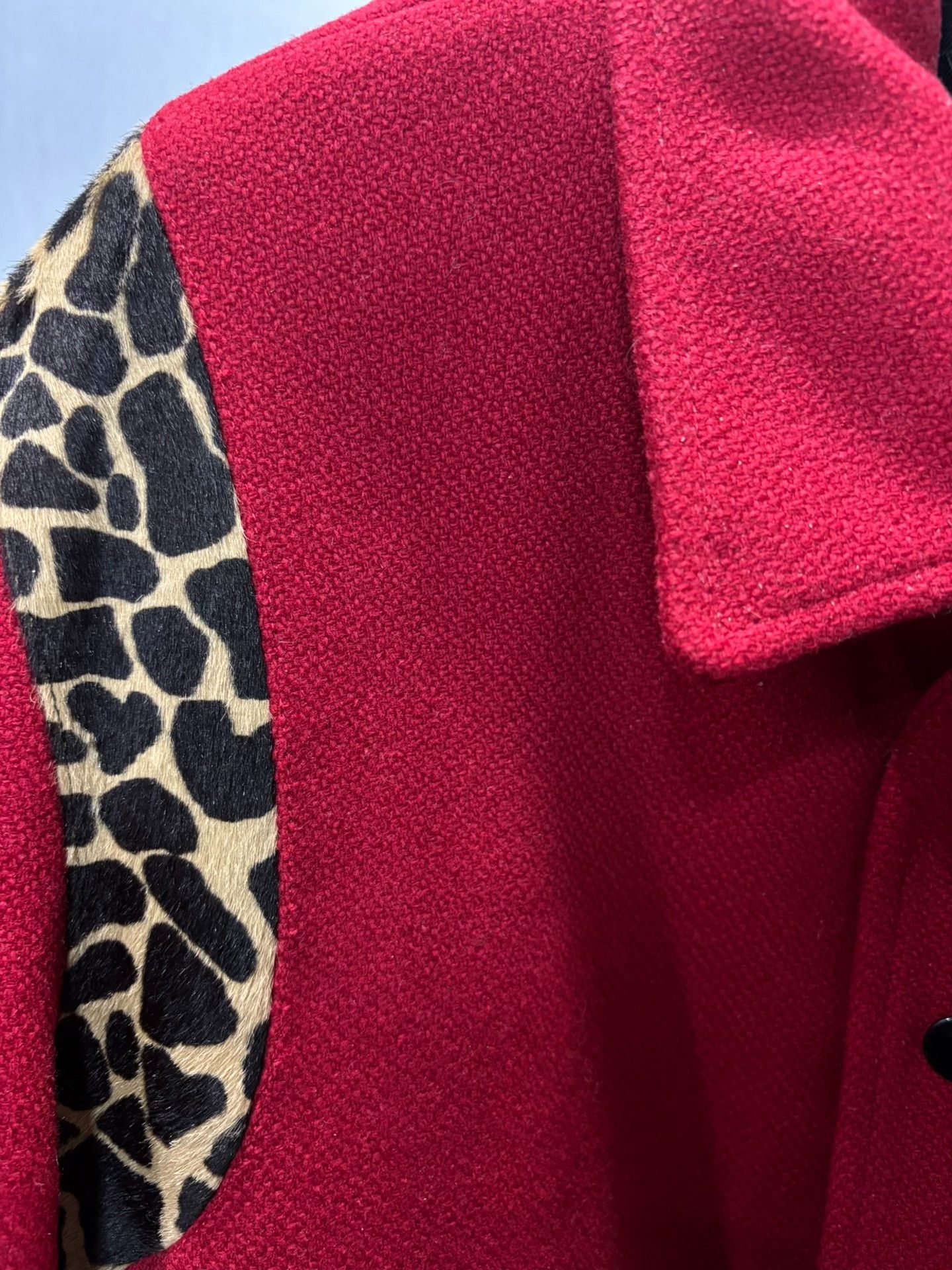 Saint Laurent Paris Saint Laurent Red Leopard Print Jacket Size US S / EU 44-46 / 1 - 5 Thumbnail