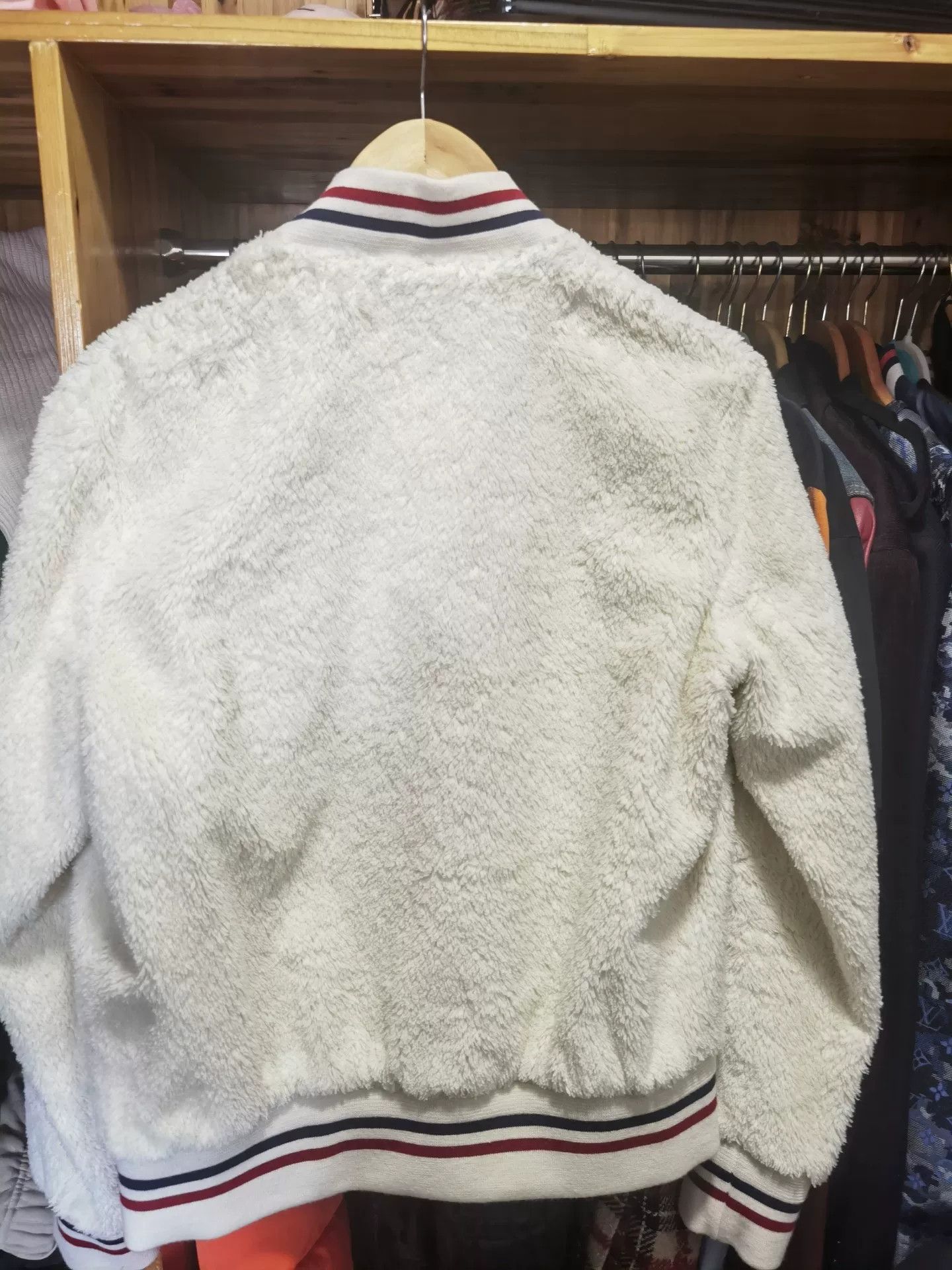 Saint Laurent Paris Saint Laurent White Fuzzy Teddy Jacket Size US M / EU 48-50 / 2 - 3 Thumbnail